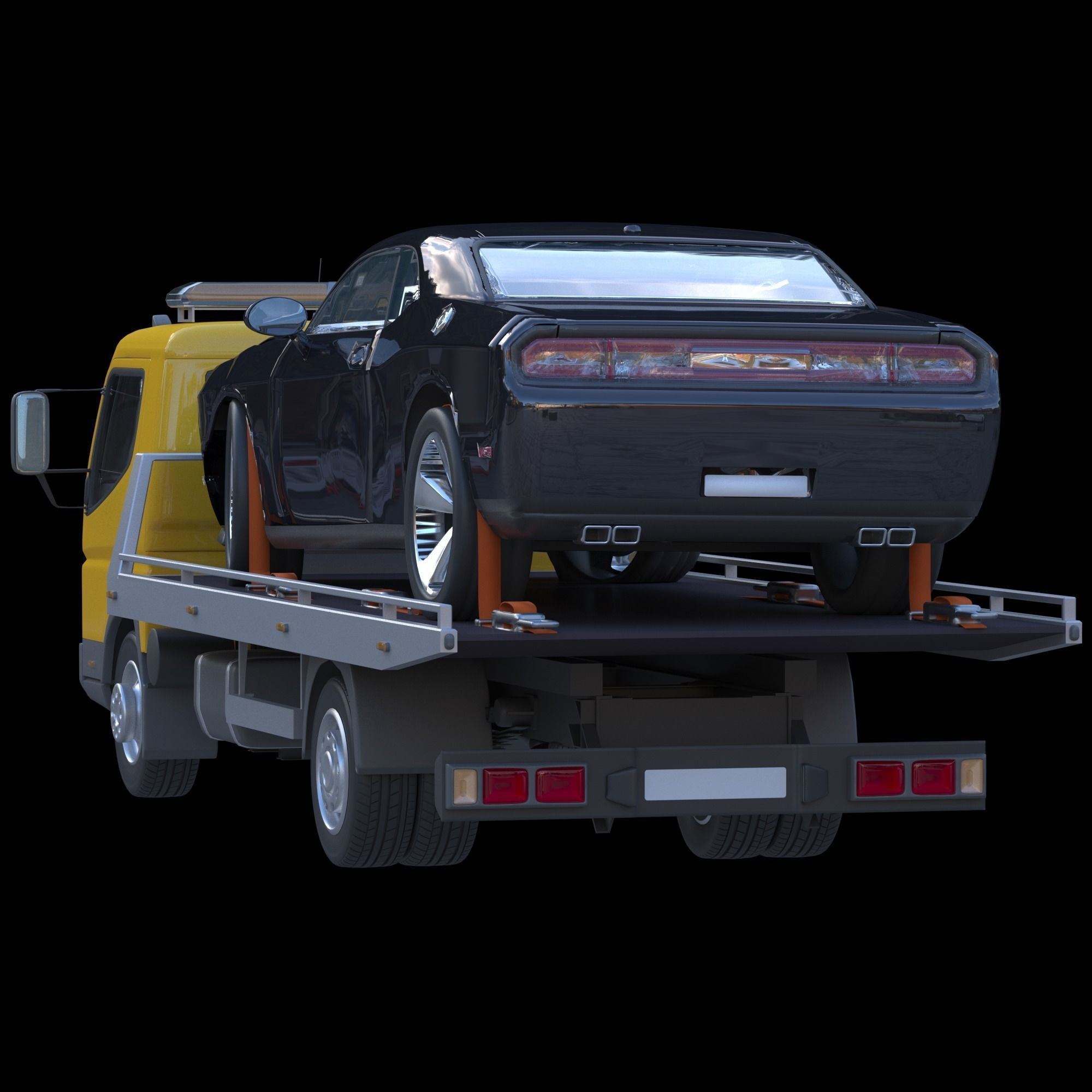 tow truck 3D model_4