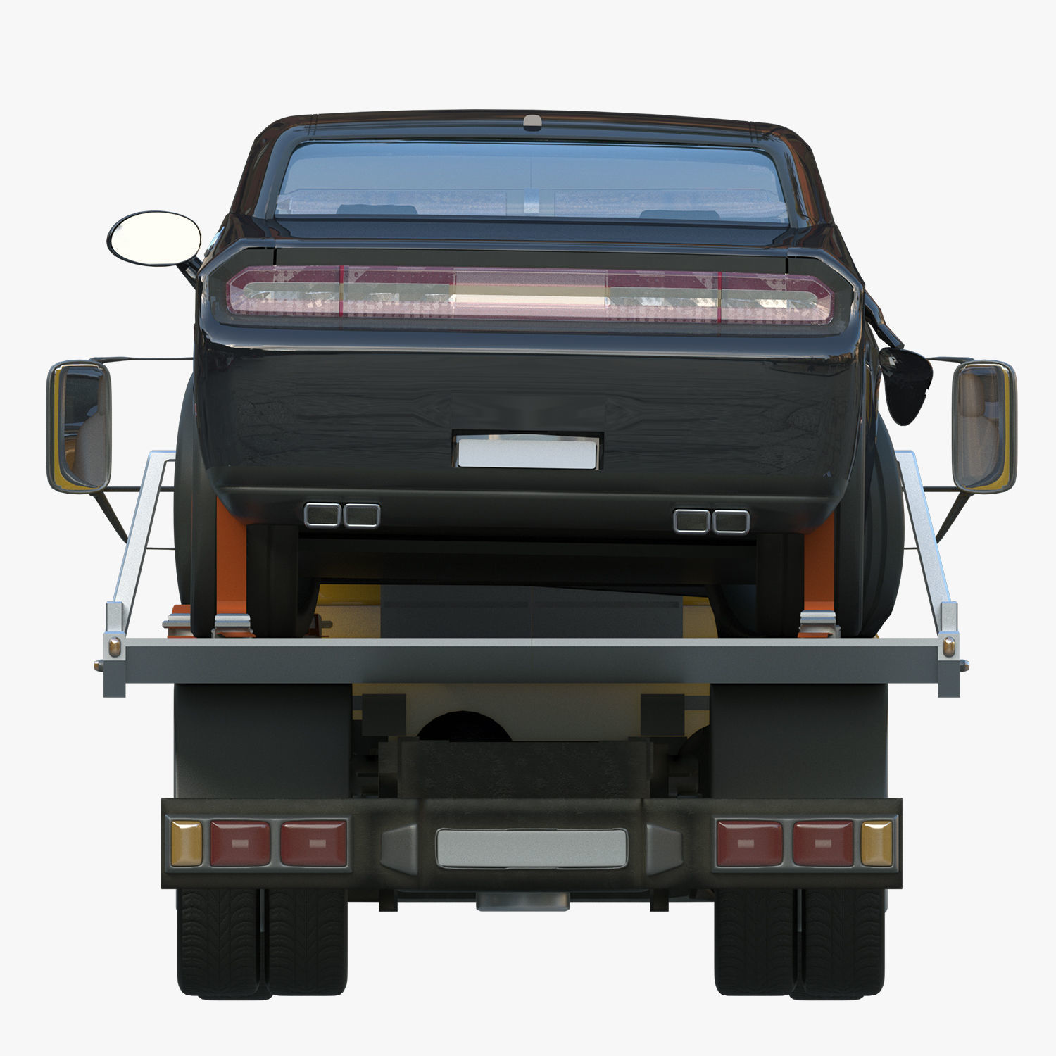 tow truck 3D model_9