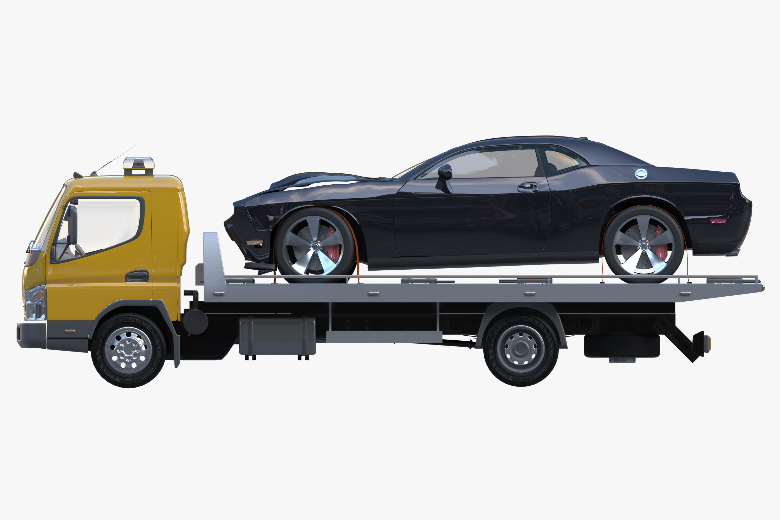 tow truck 3D model_5