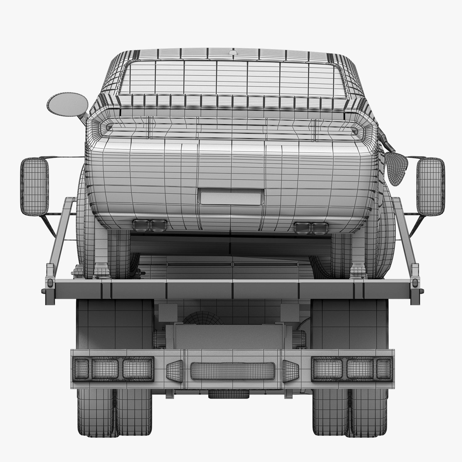 tow truck 3D model_10
