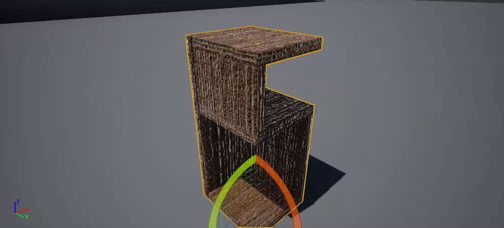 NightStand dark walnut 3D model_0