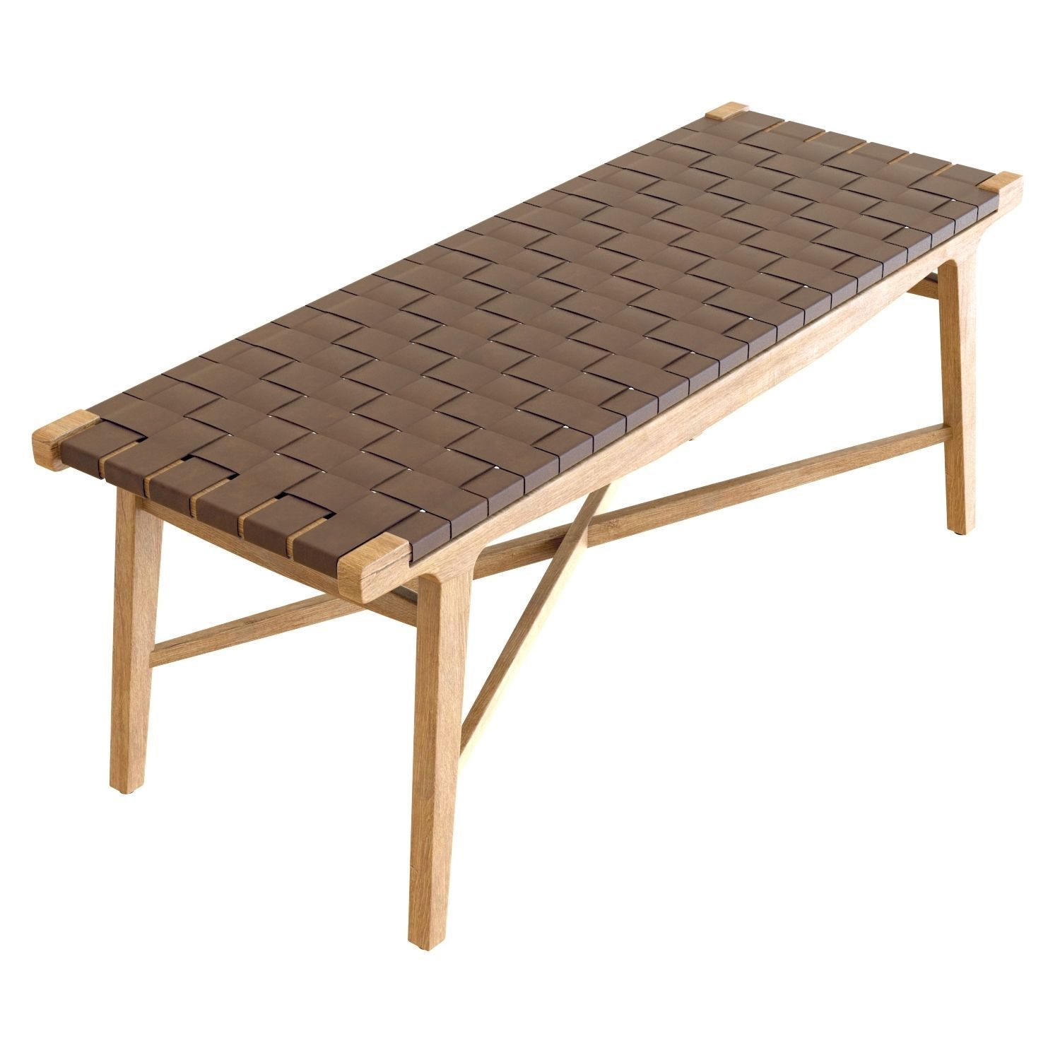 Crate and Barrel - Taj Bench 3D model_2