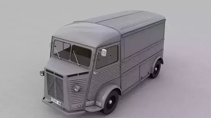 CITROEN H TYPE FOURGON VAN 1948 3D model