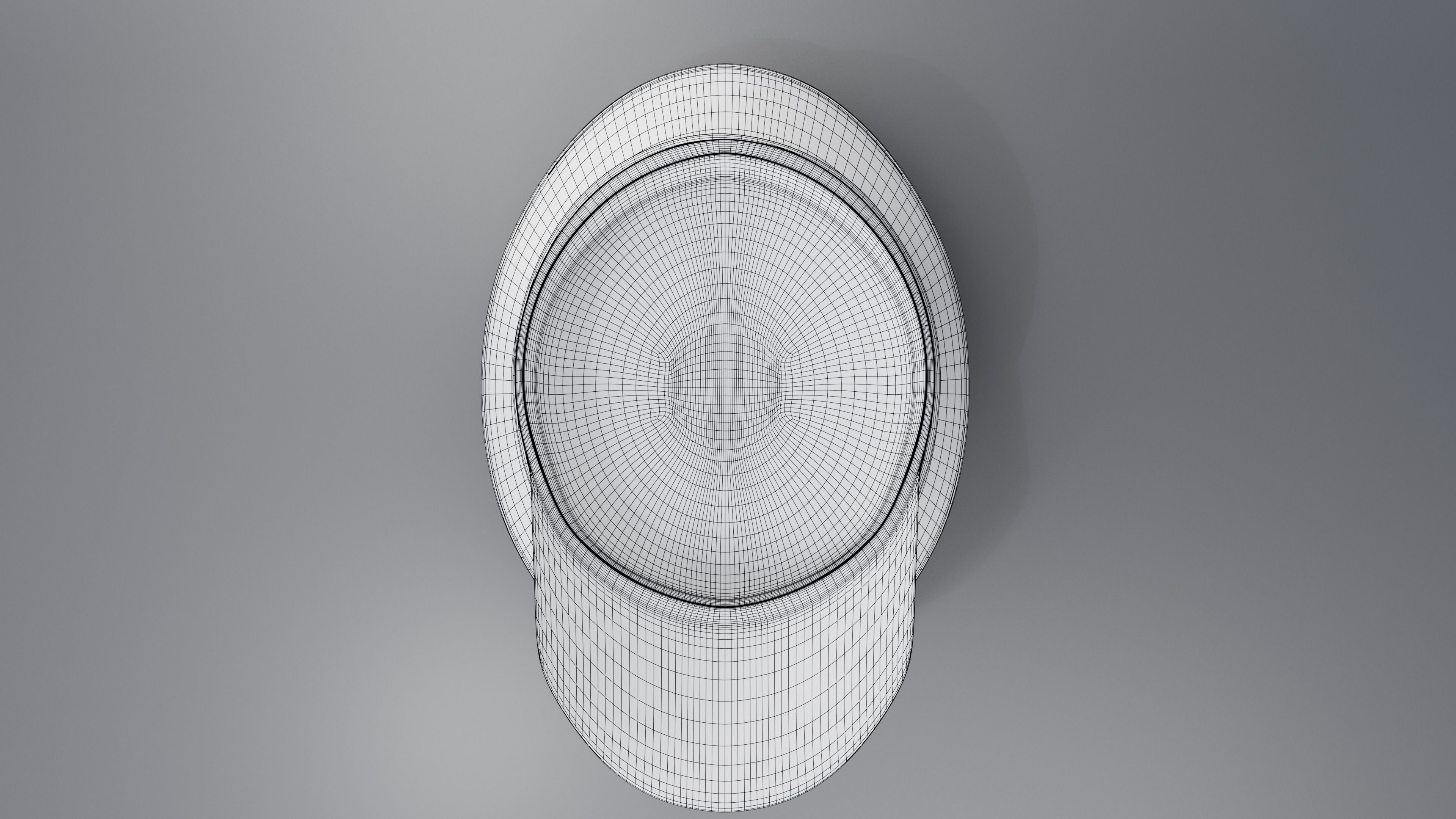 Old Fashioned worn Postmans Hat 3D model_19