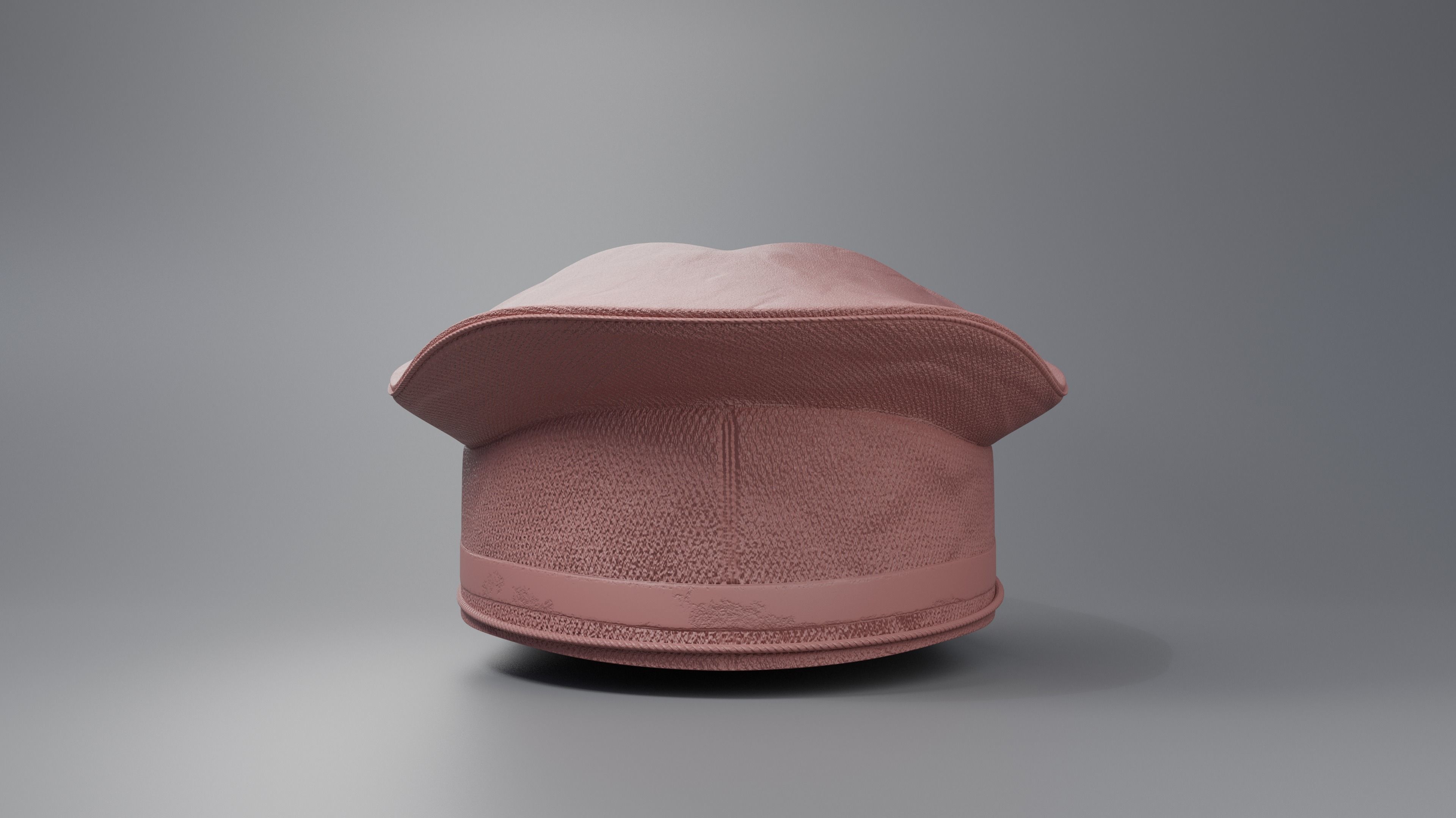 Old Fashioned worn Postmans Hat 3D model_10