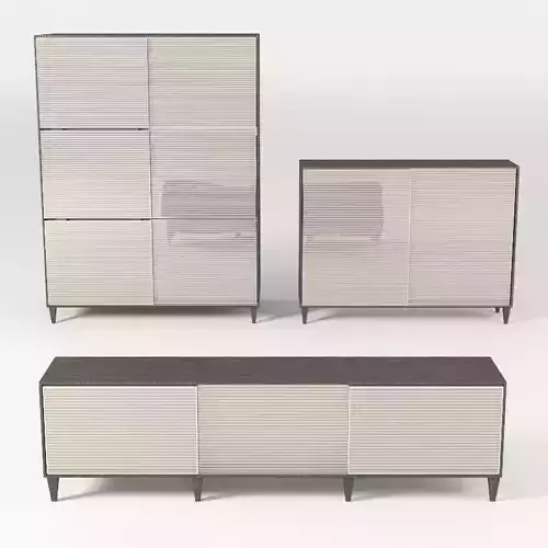 Three Modern Sliding Console