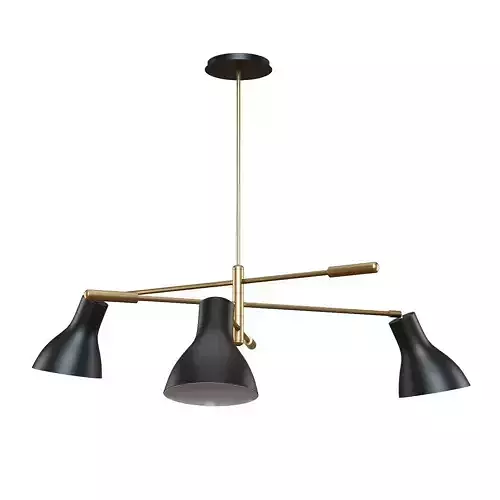 Crate and Barrel - Kace 3 Arm Chandelier 3D model Crate and Barrel - Kace 3 Arm Chandelier 3D model