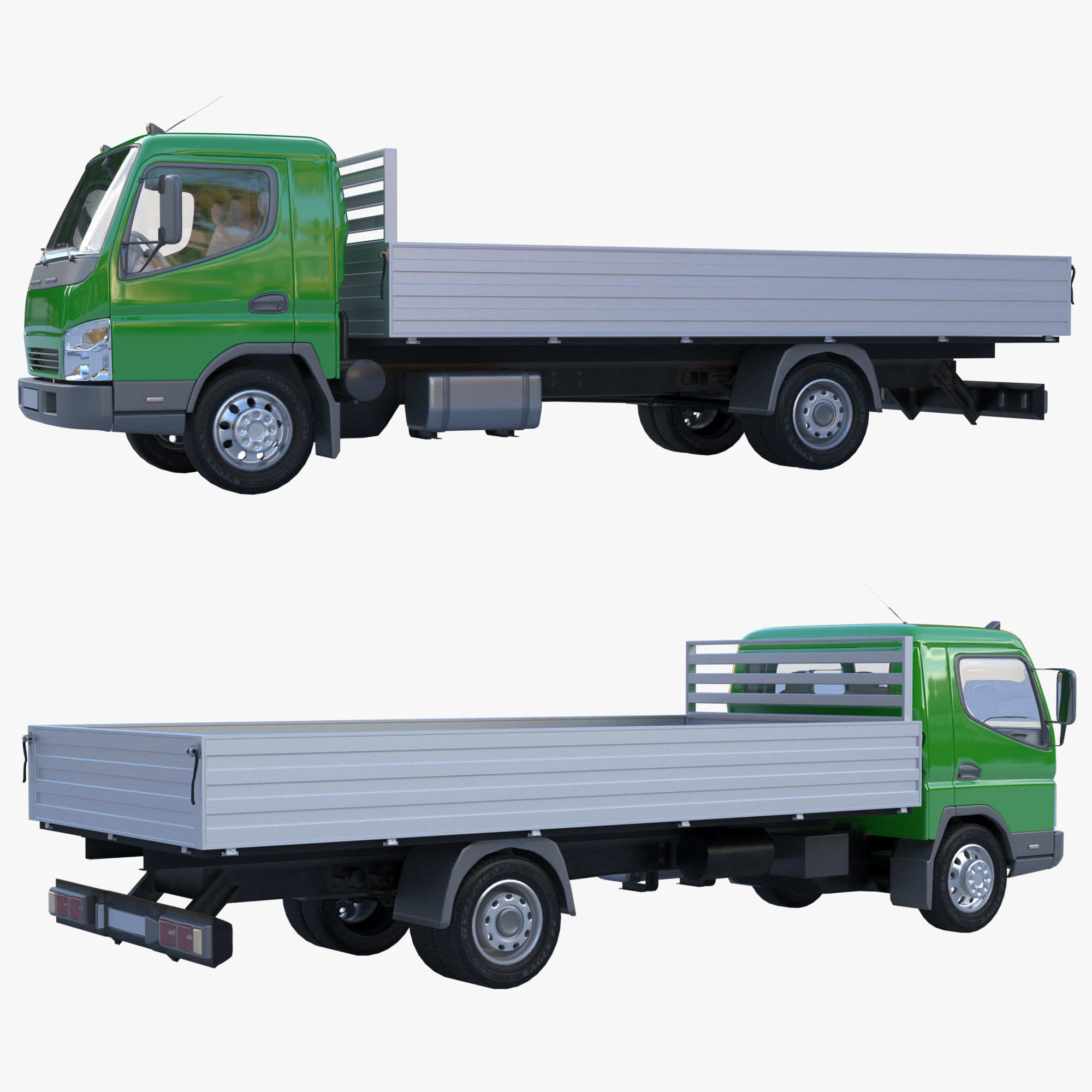 cargo van truck van isotherm baw chassis 3D Model Collection_51