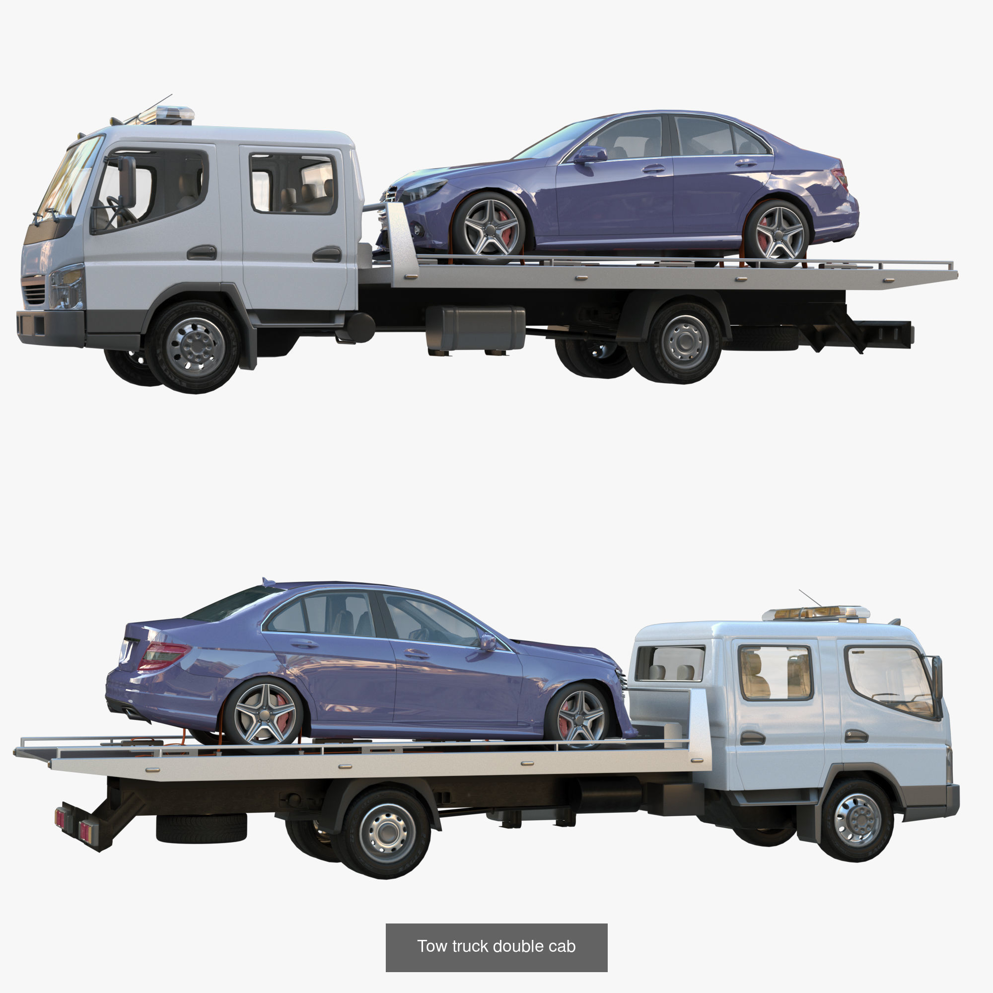 cargo van truck van isotherm baw chassis 3D Model Collection_1