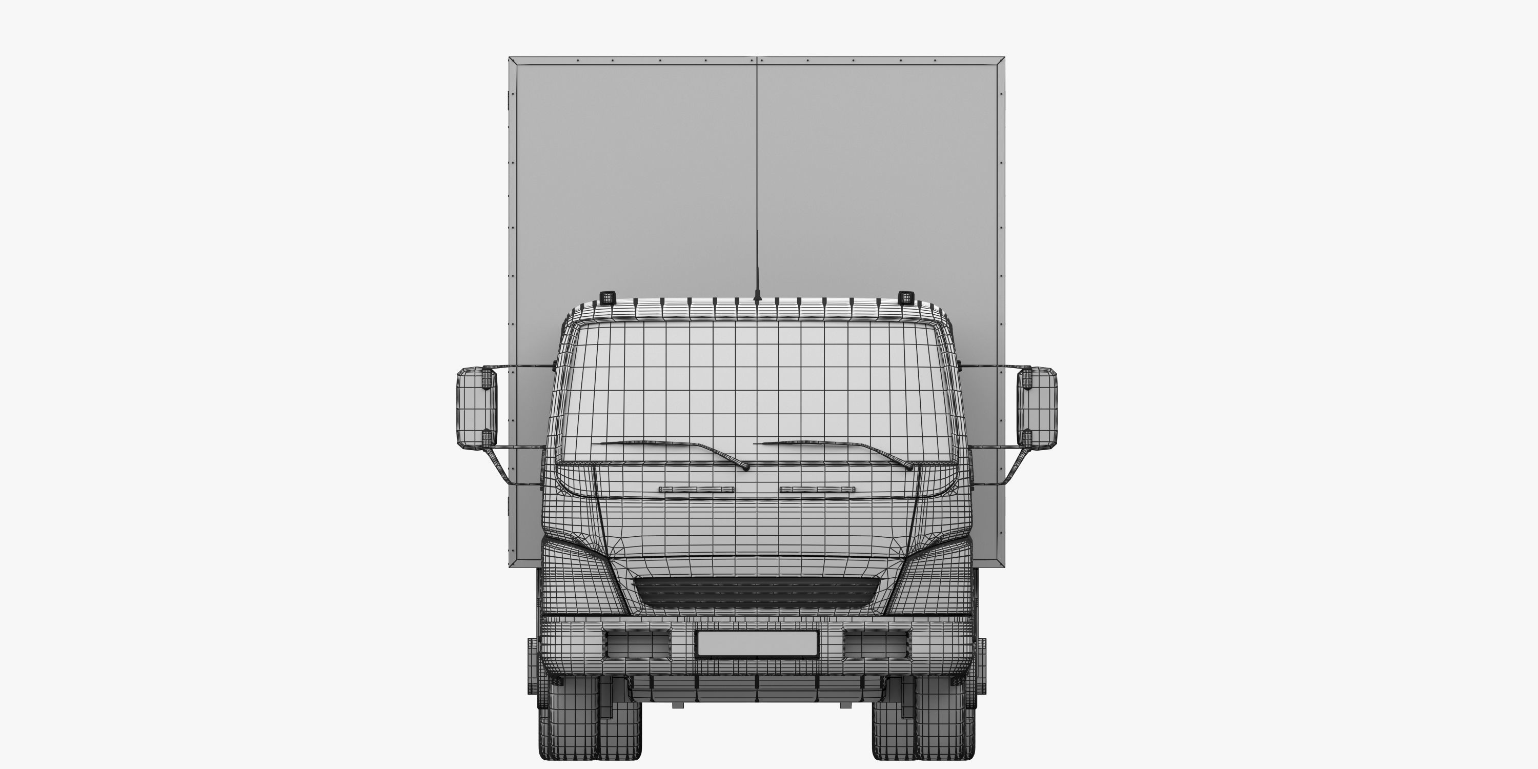 cargo van truck van isotherm baw chassis 3D Model Collection_87