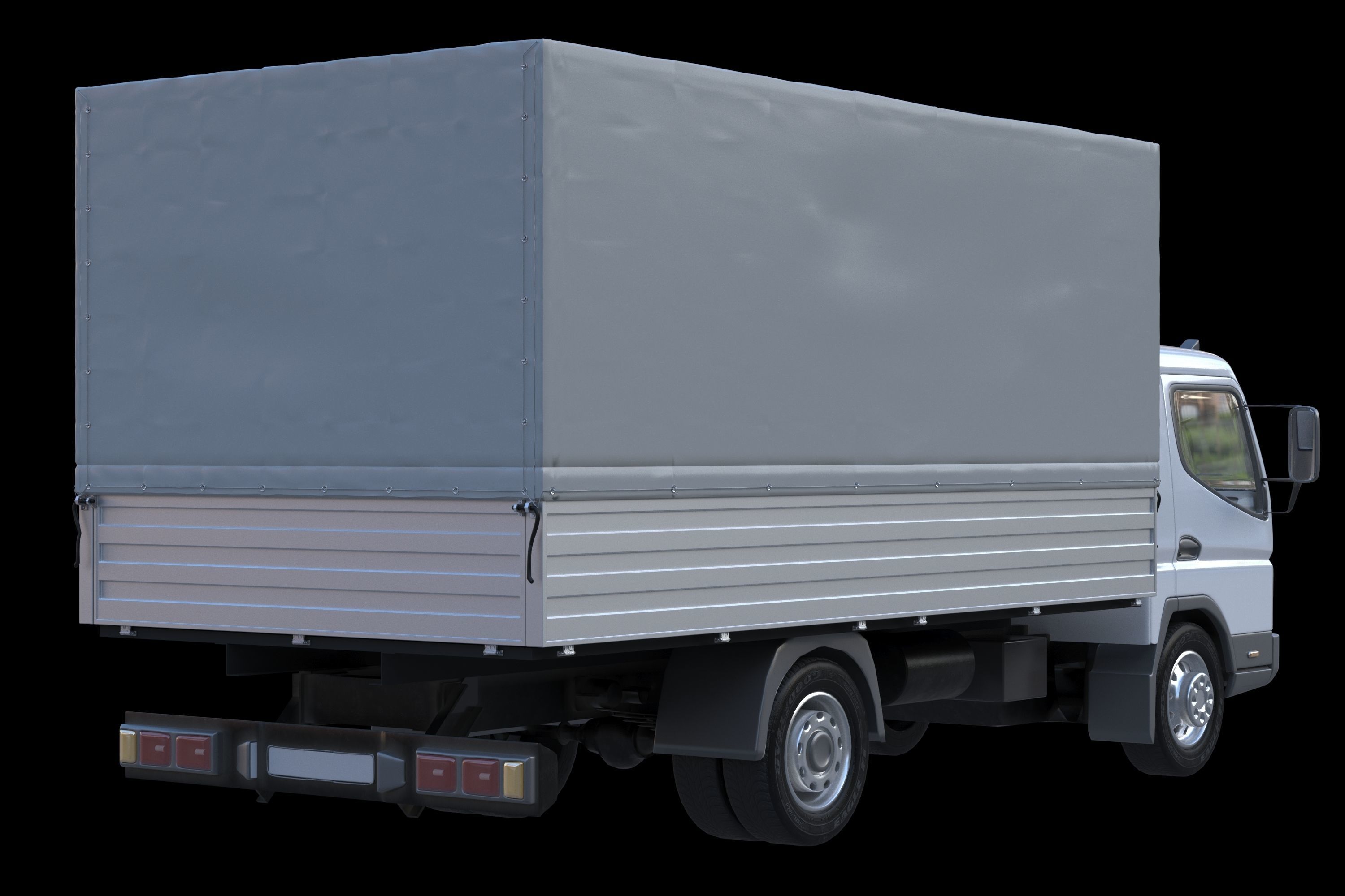 cargo van truck van isotherm baw chassis 3D Model Collection_66