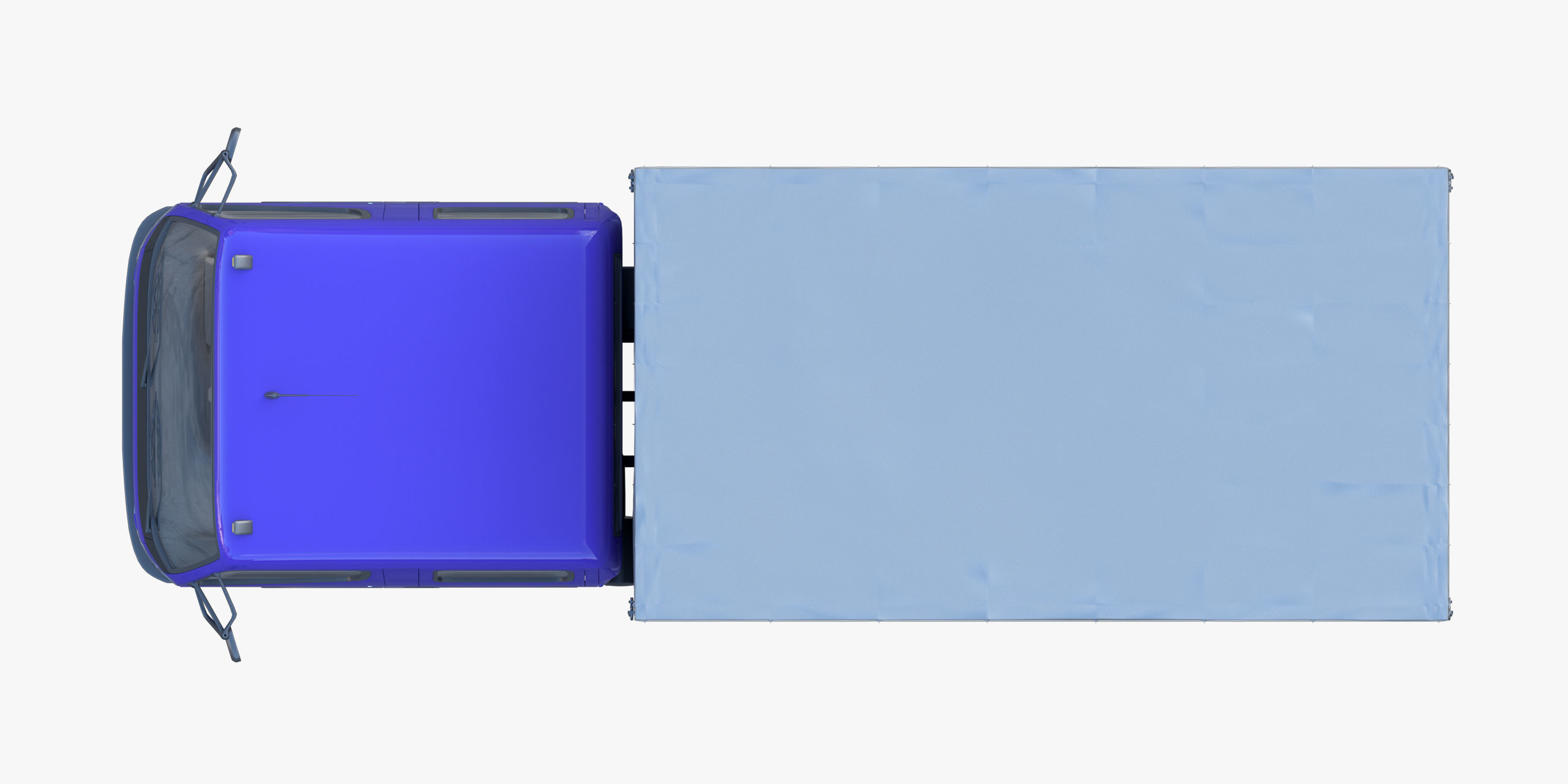 cargo van truck van isotherm baw chassis 3D Model Collection_27