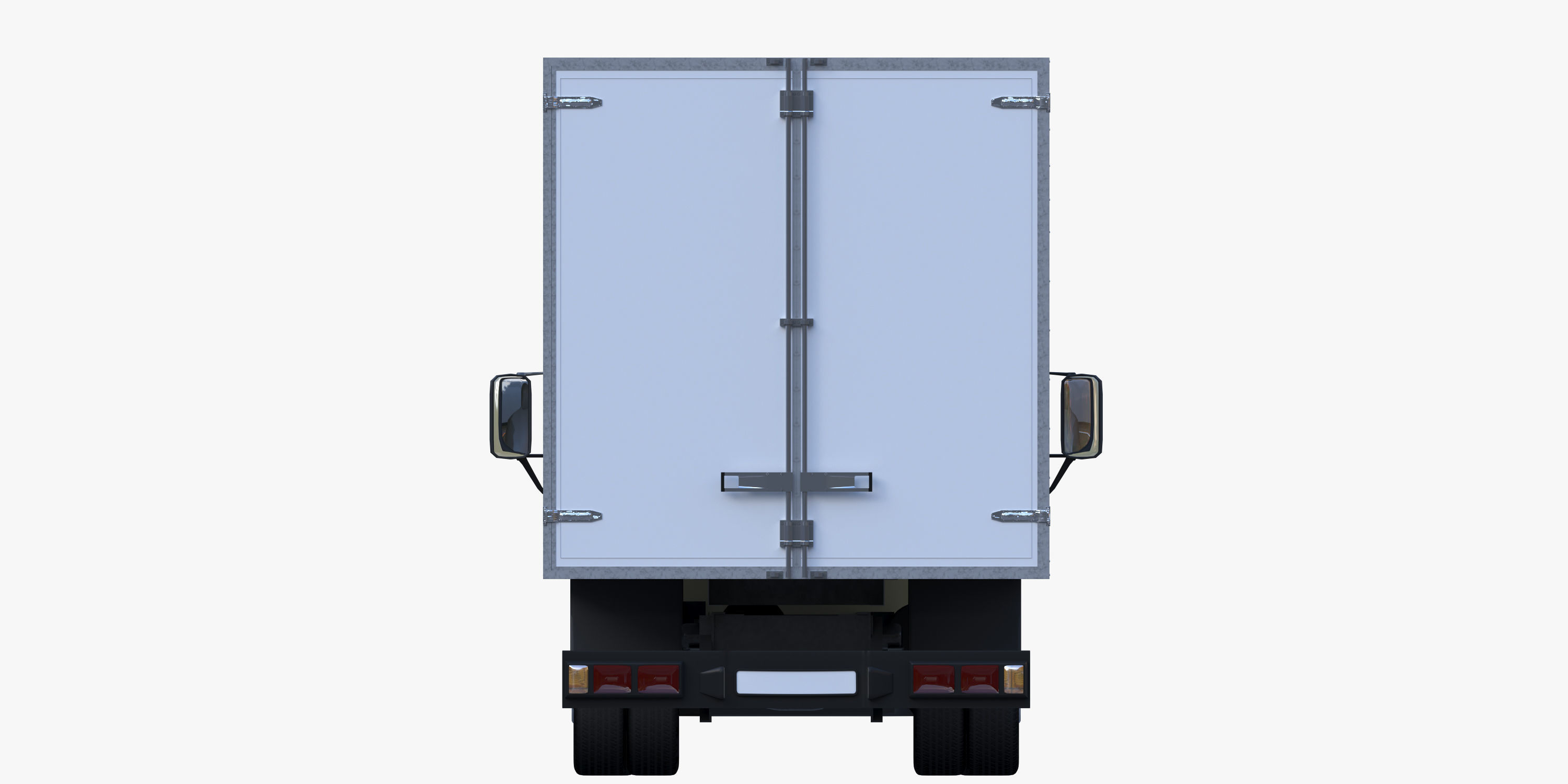 cargo van truck van isotherm baw chassis 3D Model Collection_86