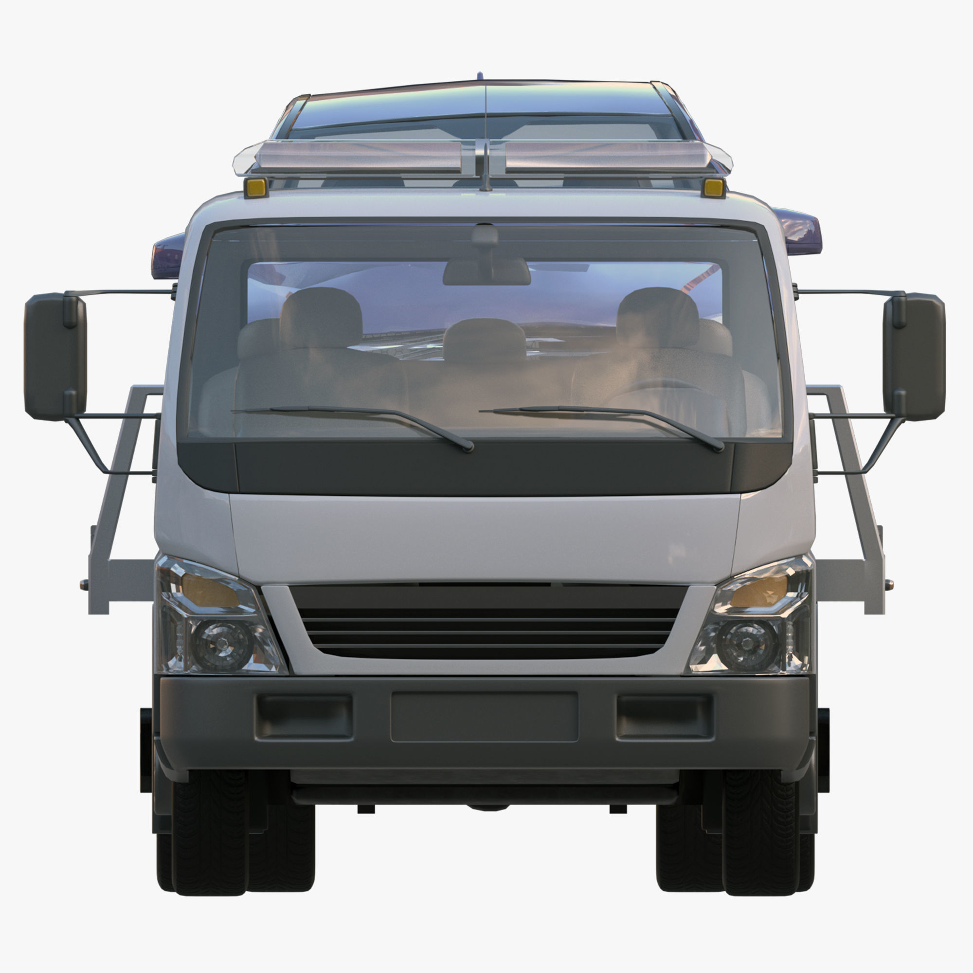 cargo van truck van isotherm baw chassis 3D Model Collection_13