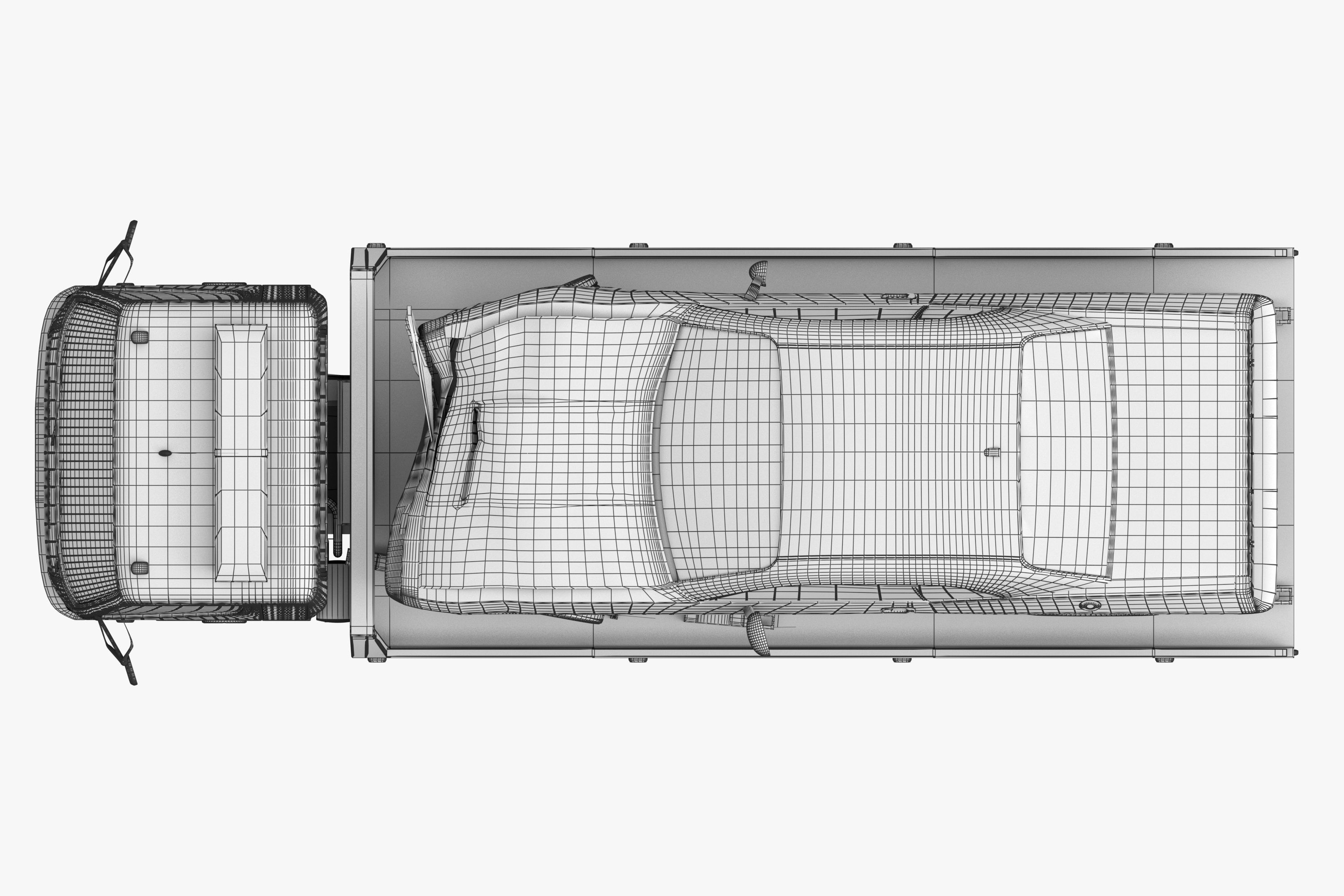 cargo van truck van isotherm baw chassis 3D Model Collection_46