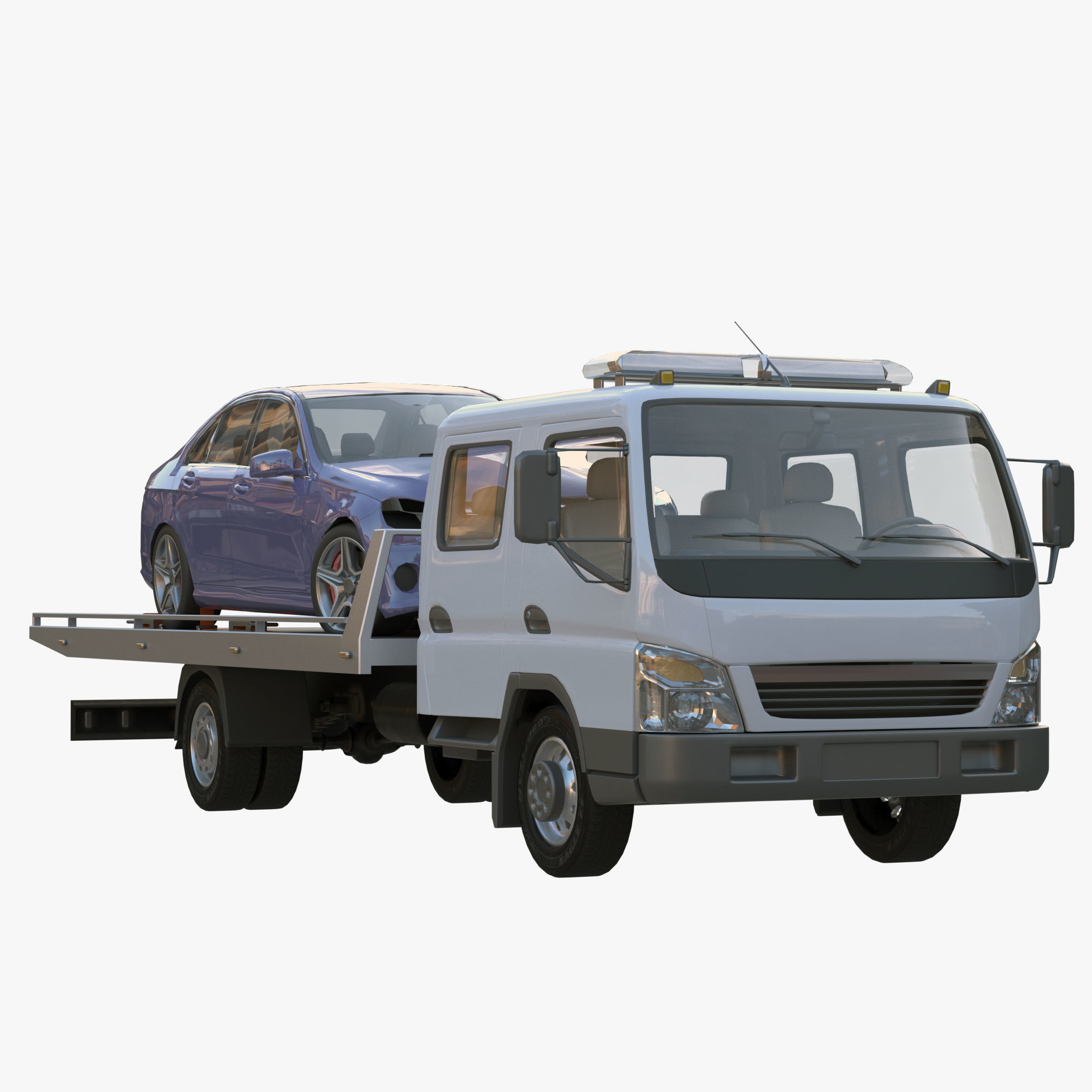 cargo van truck van isotherm baw chassis 3D Model Collection_6