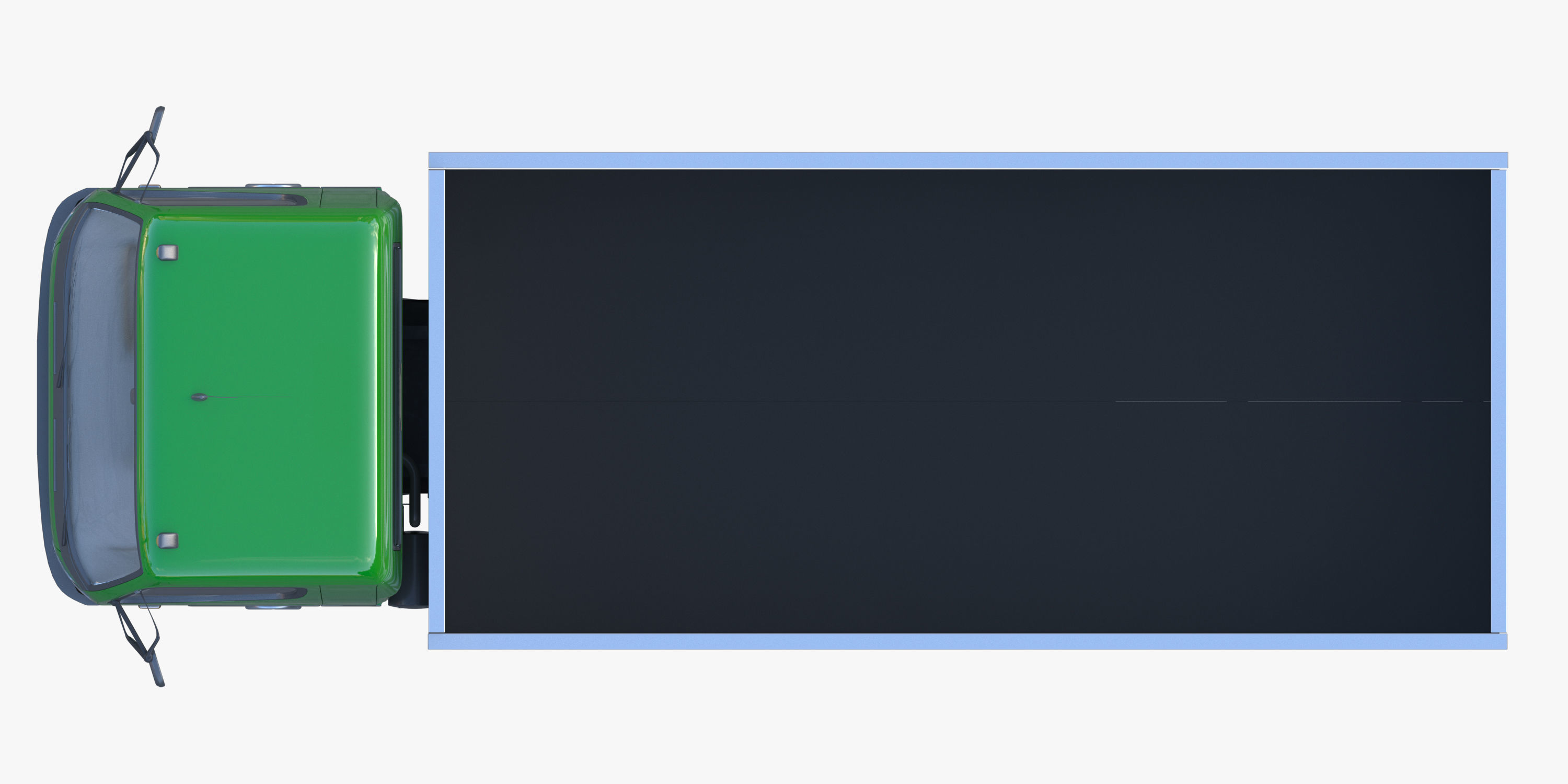 cargo van truck van isotherm baw chassis 3D Model Collection_55