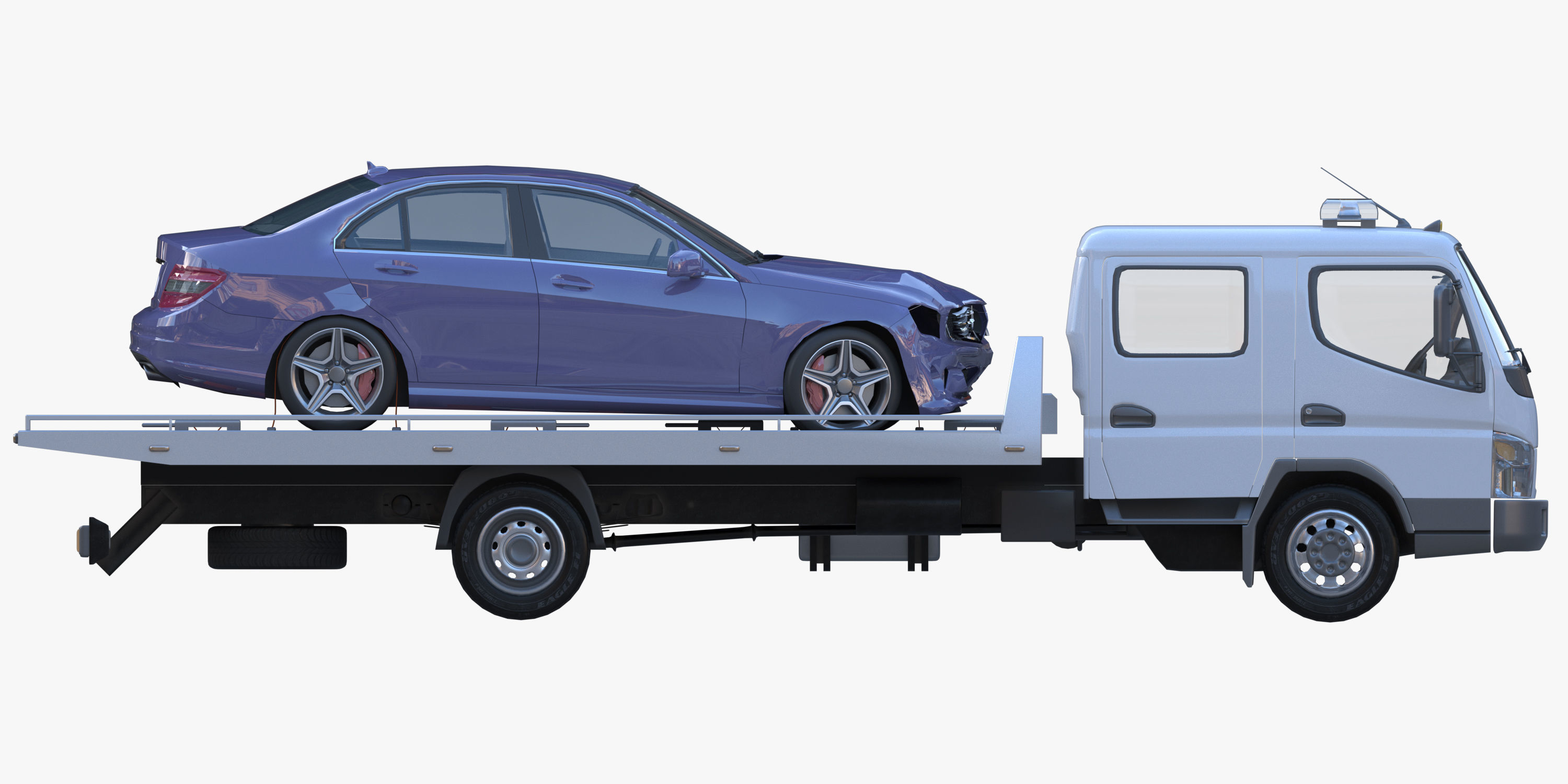 cargo van truck van isotherm baw chassis 3D Model Collection_11