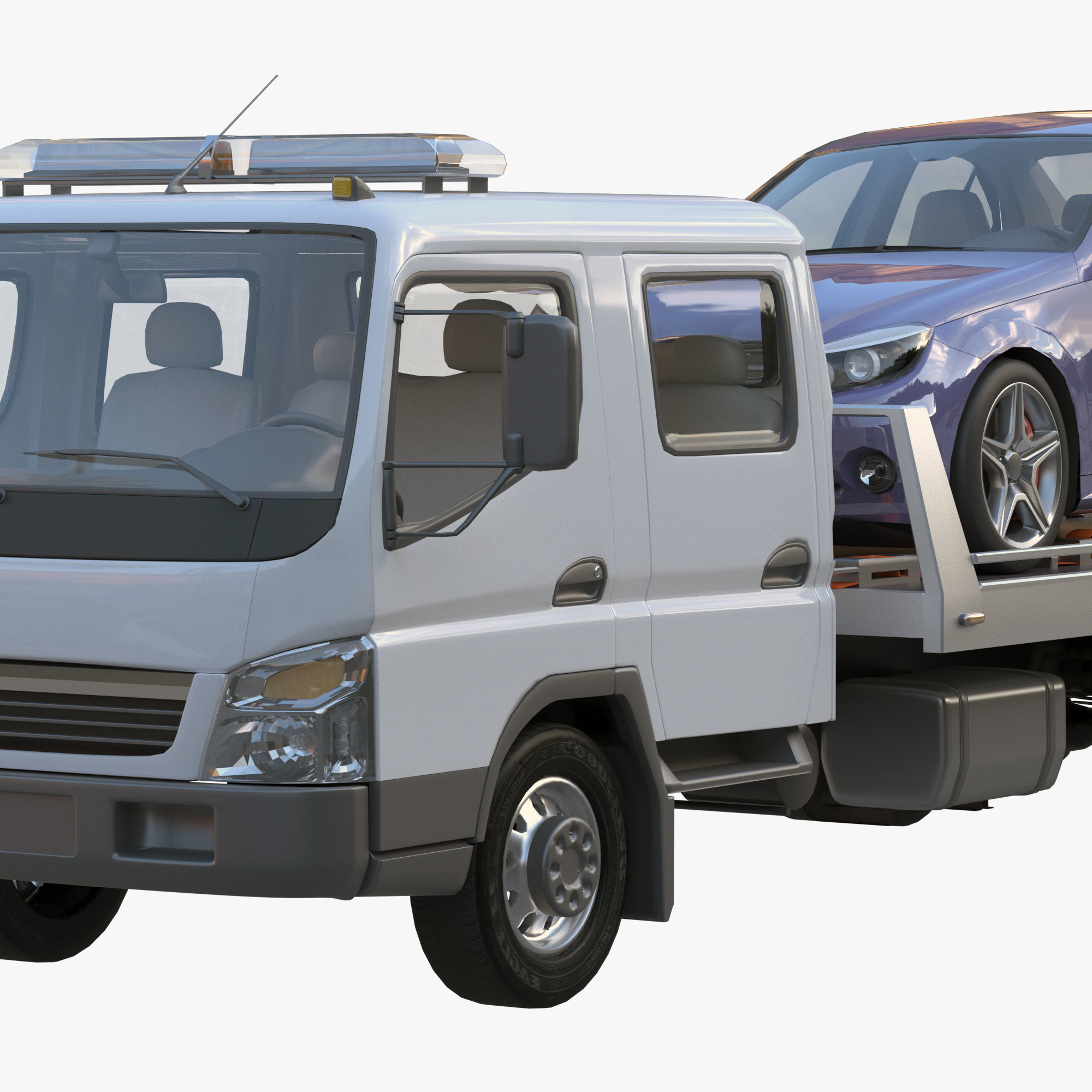 cargo van truck van isotherm baw chassis 3D Model Collection_10