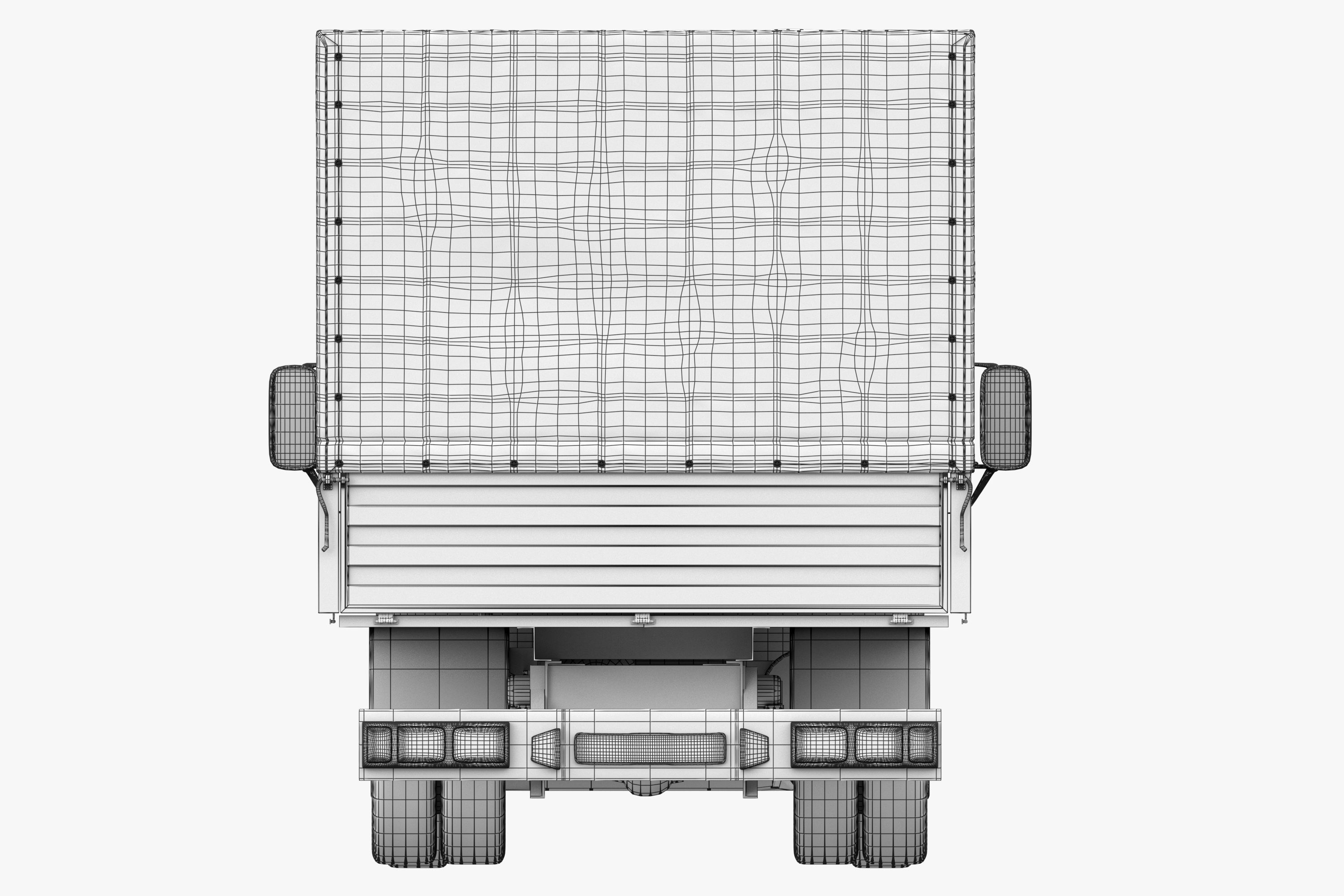 cargo van truck van isotherm baw chassis 3D Model Collection_73