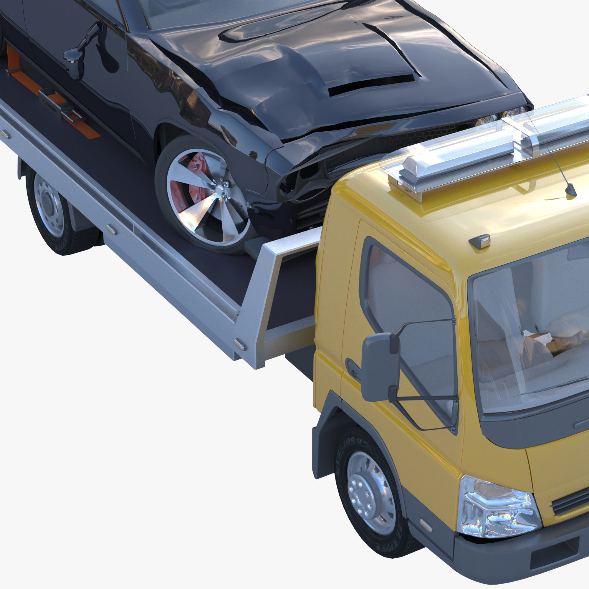 cargo van truck van isotherm baw chassis 3D Model Collection_39