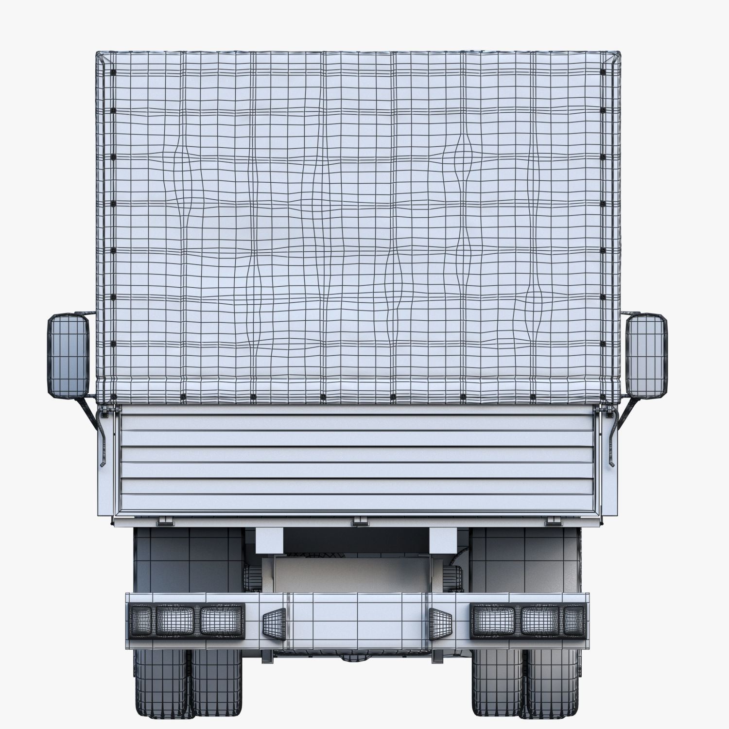 cargo van truck van isotherm baw chassis 3D Model Collection_30