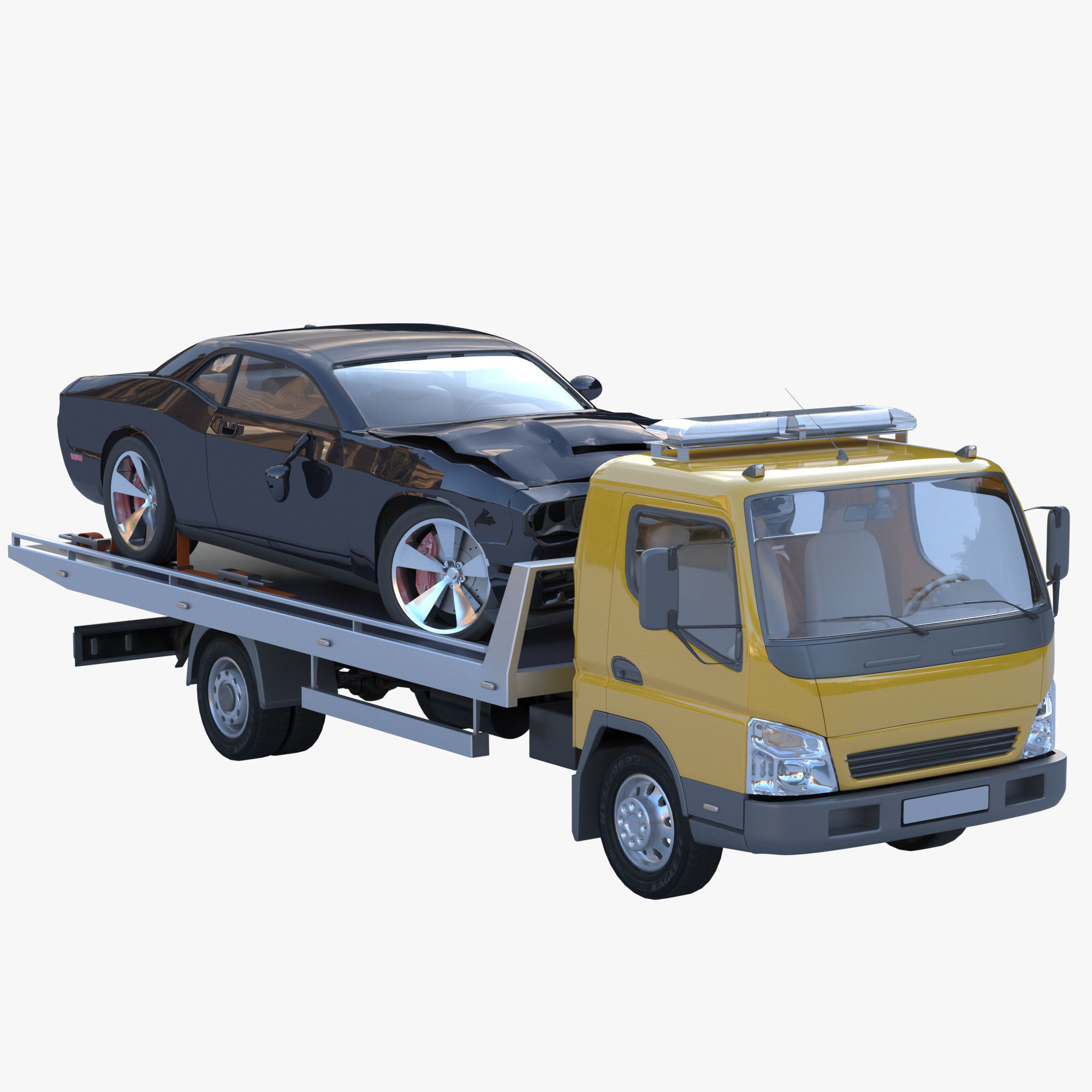 cargo van truck van isotherm baw chassis 3D Model Collection_36