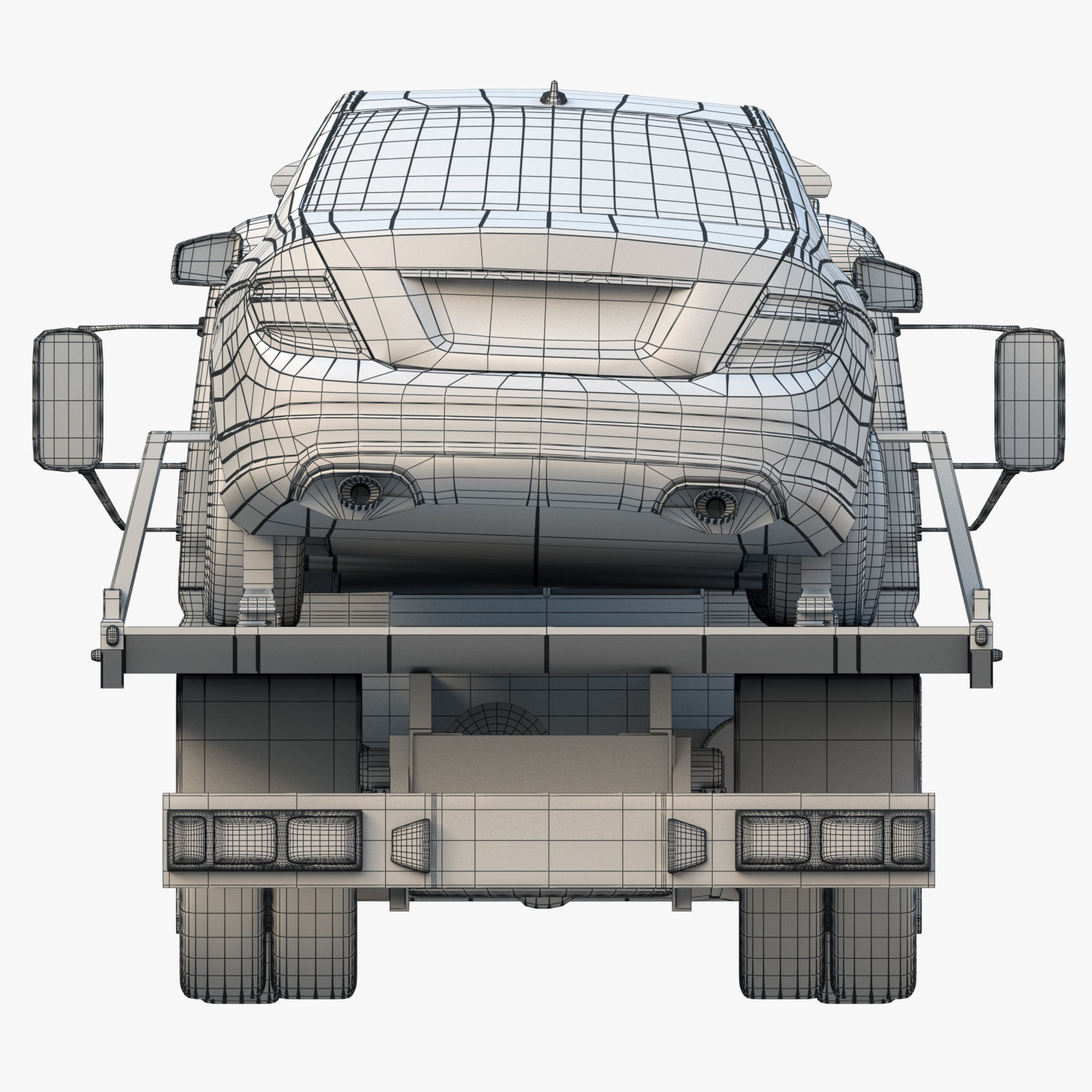 cargo van truck van isotherm baw chassis 3D Model Collection_16