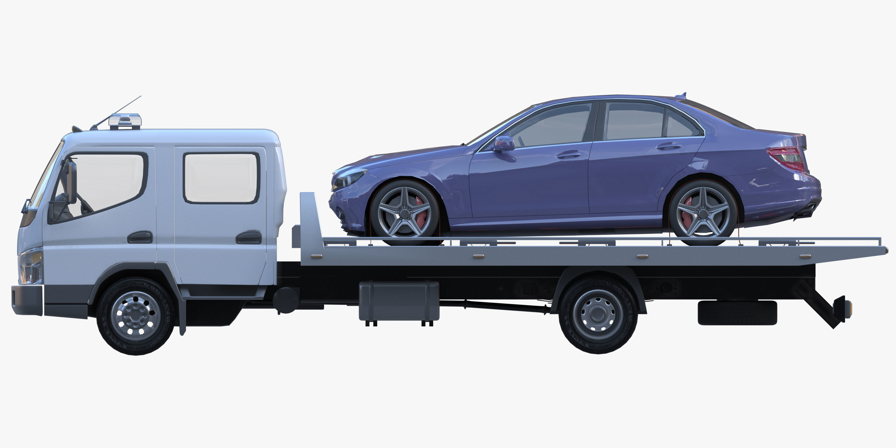 cargo van truck van isotherm baw chassis 3D Model Collection_9