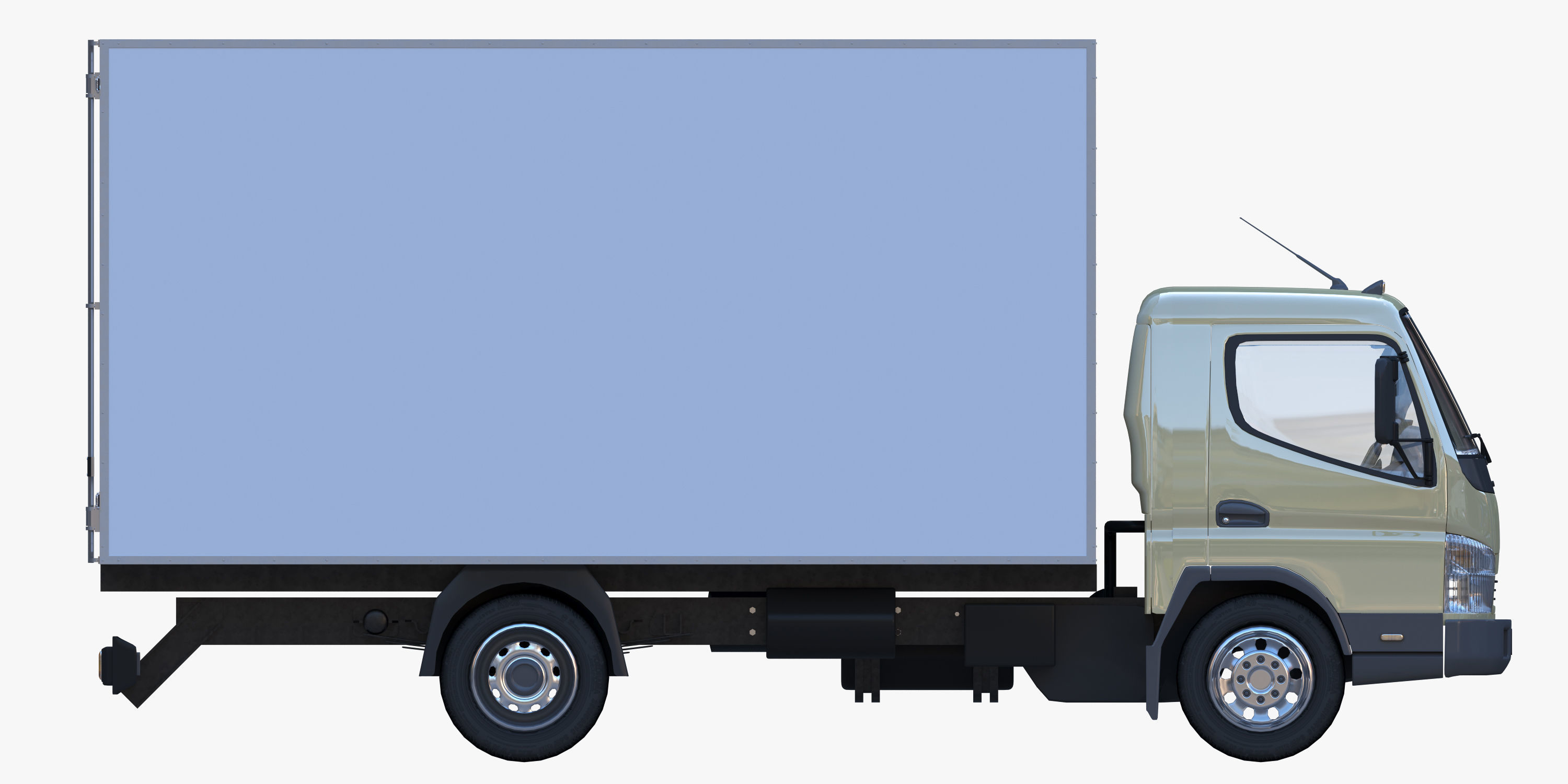 cargo van truck van isotherm baw chassis 3D Model Collection_80