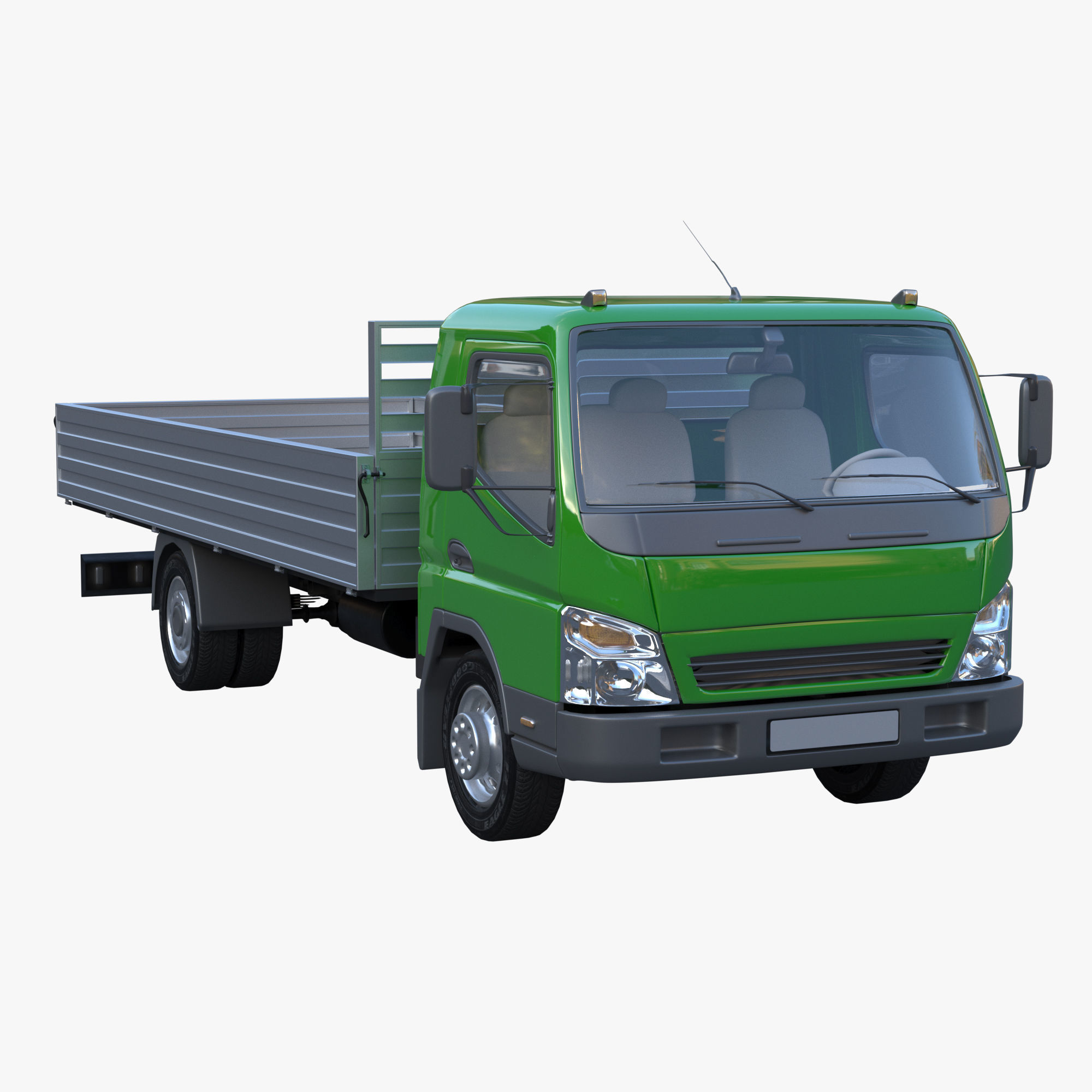 cargo van truck van isotherm baw chassis 3D Model Collection_49