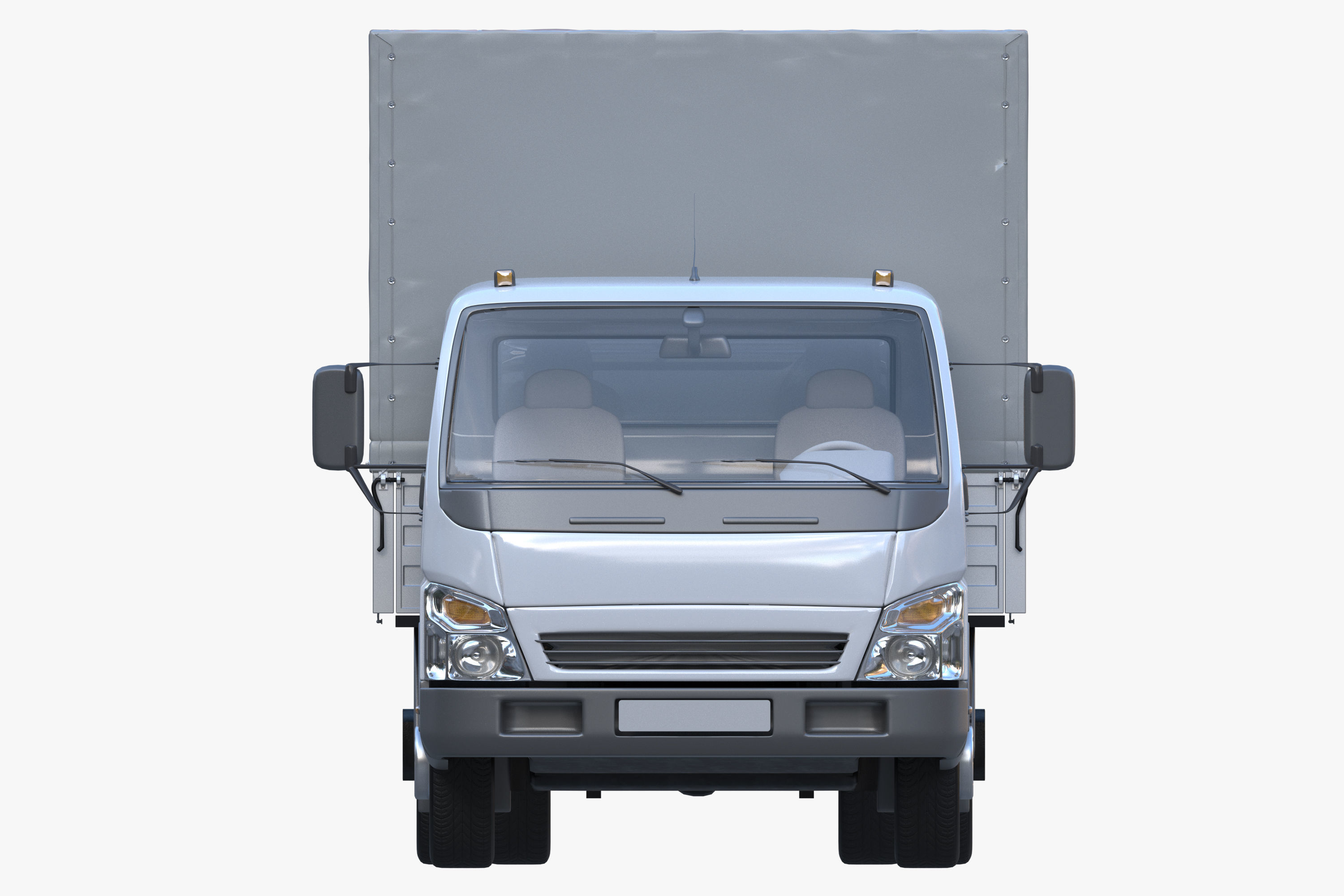 cargo van truck van isotherm baw chassis 3D Model Collection_72