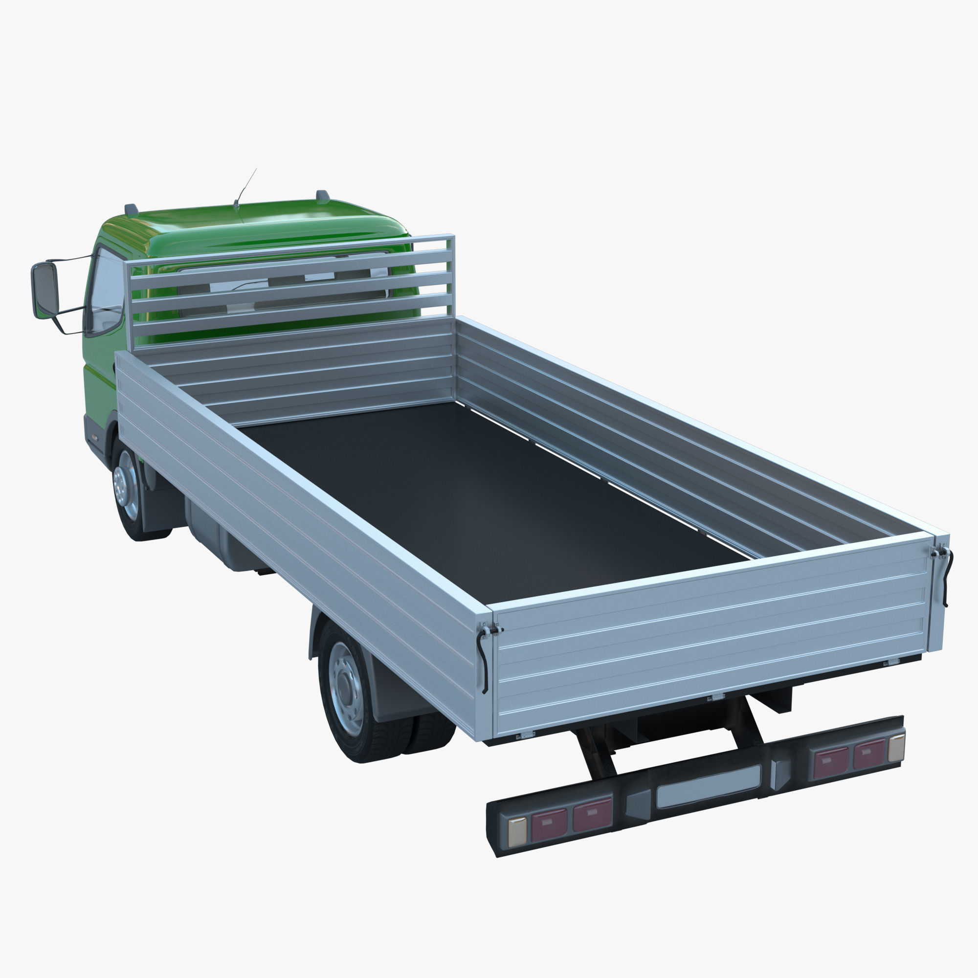 cargo van truck van isotherm baw chassis 3D Model Collection_50