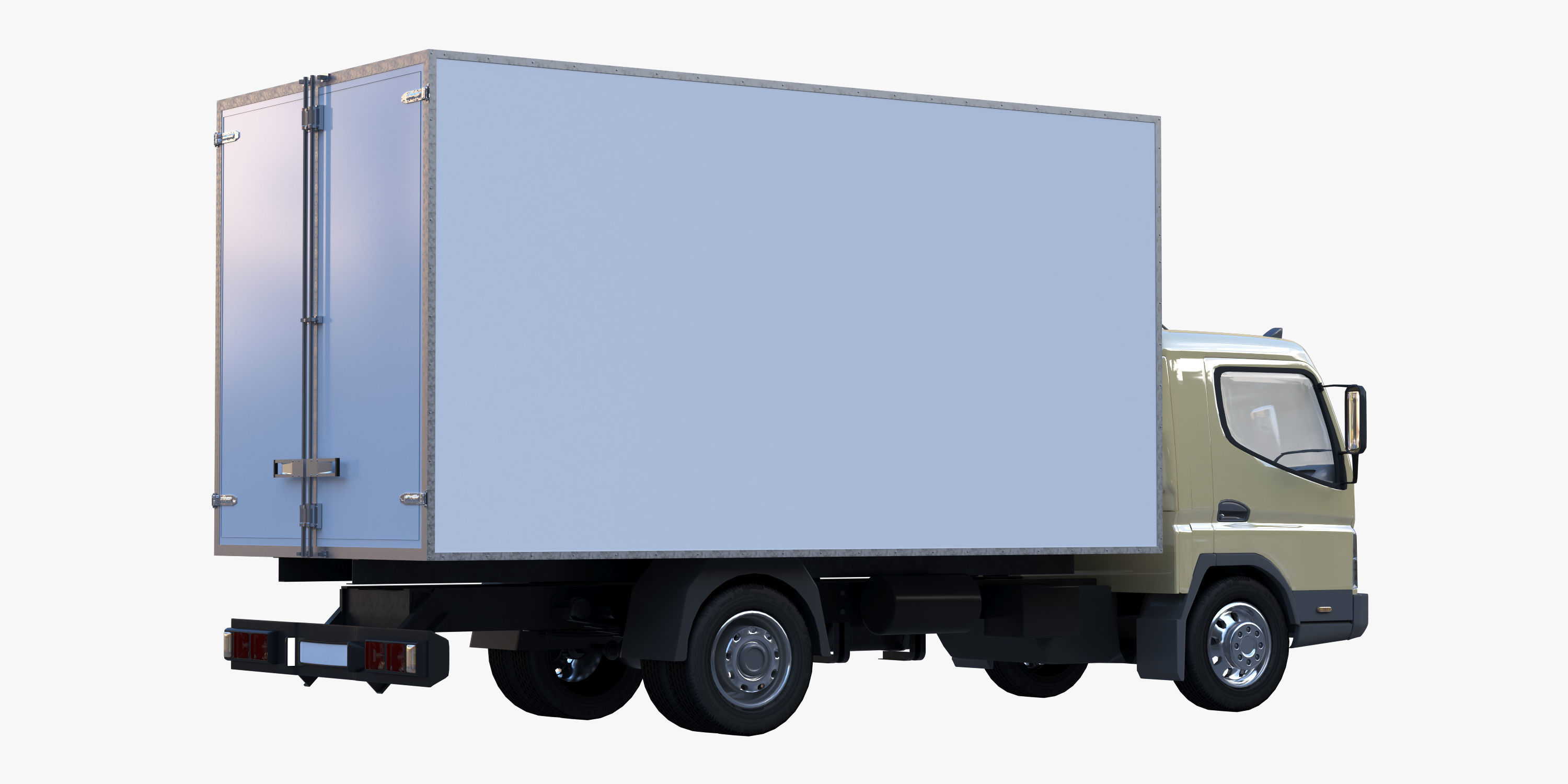 cargo van truck van isotherm baw chassis 3D Model Collection_77