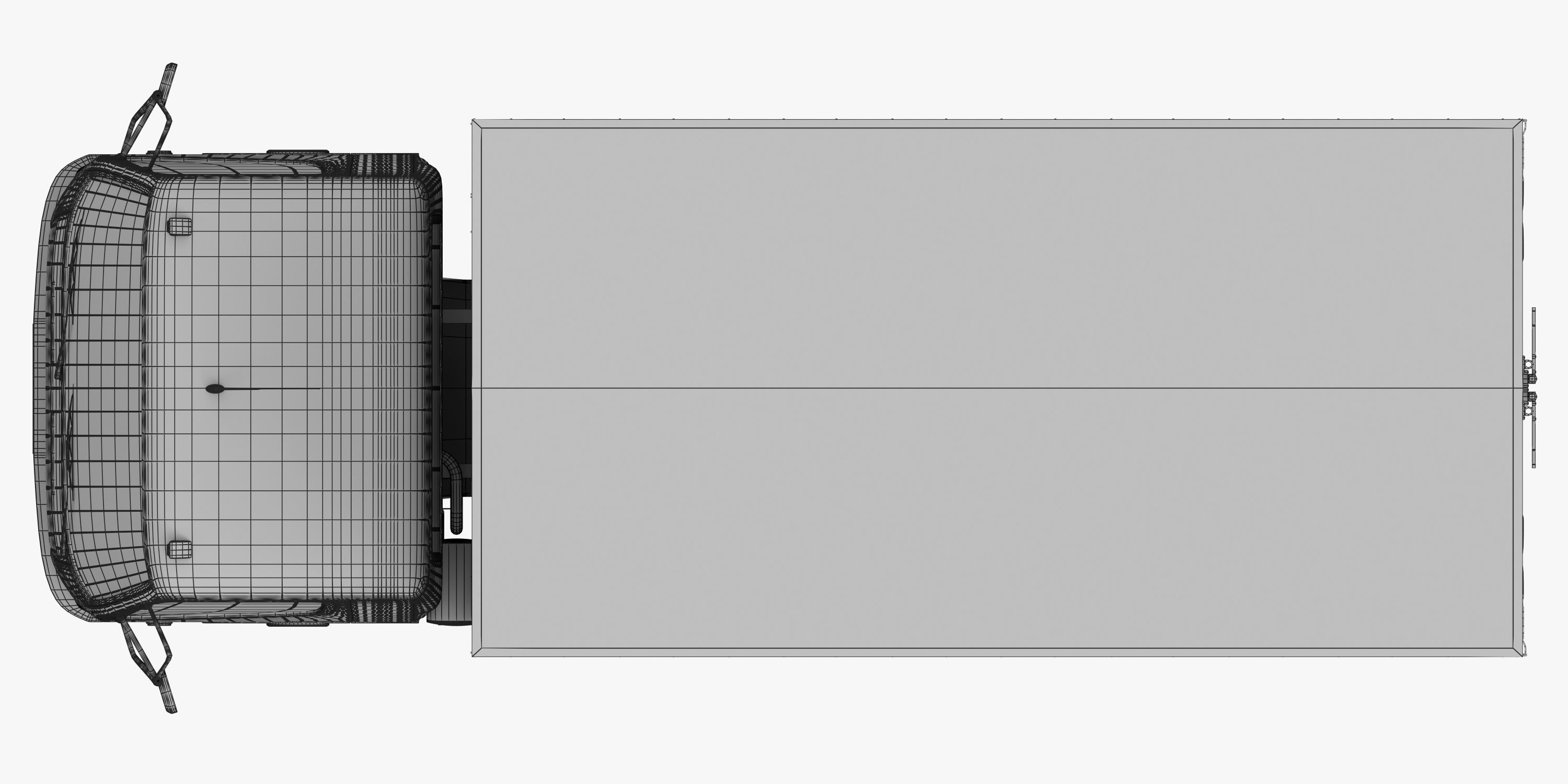 cargo van truck van isotherm baw chassis 3D Model Collection_89