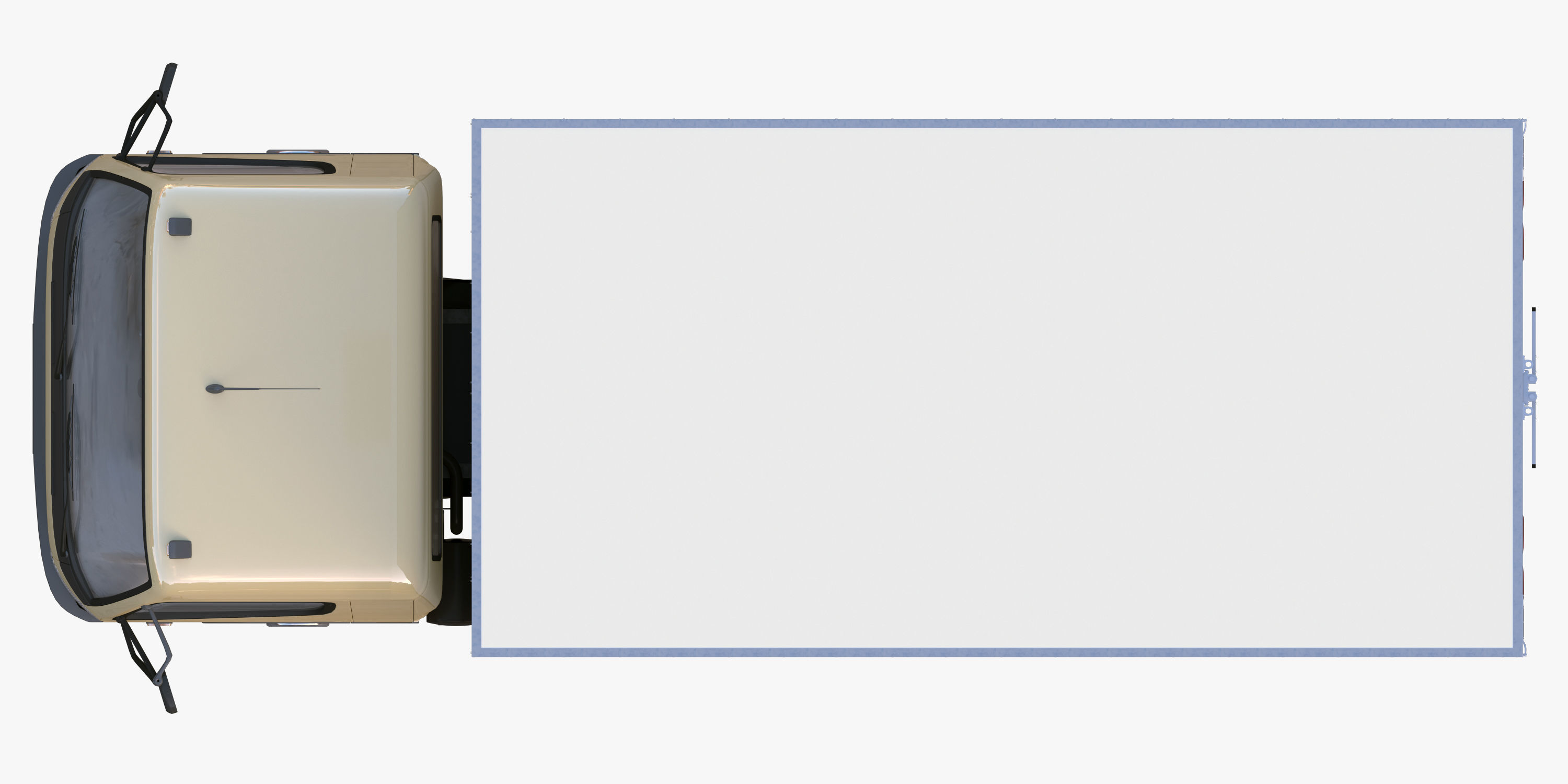 cargo van truck van isotherm baw chassis 3D Model Collection_83