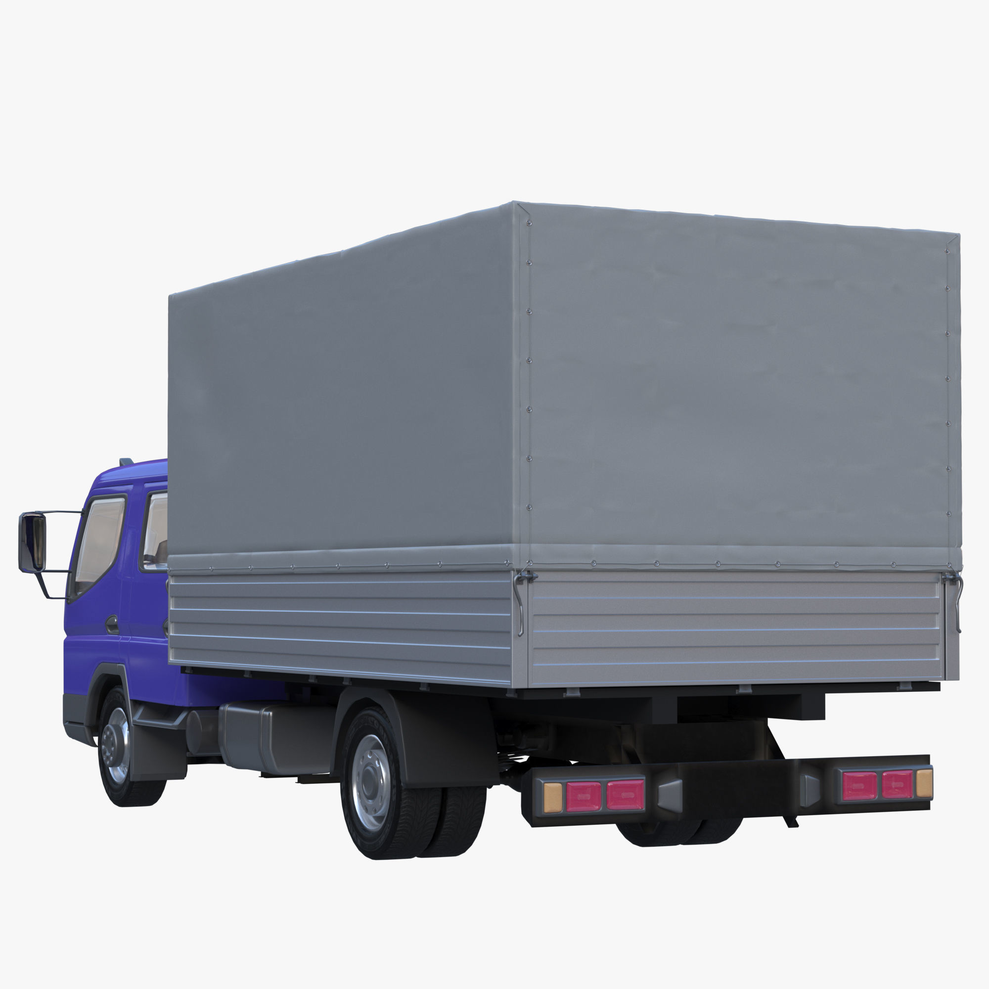 cargo van truck van isotherm baw chassis 3D Model Collection_21