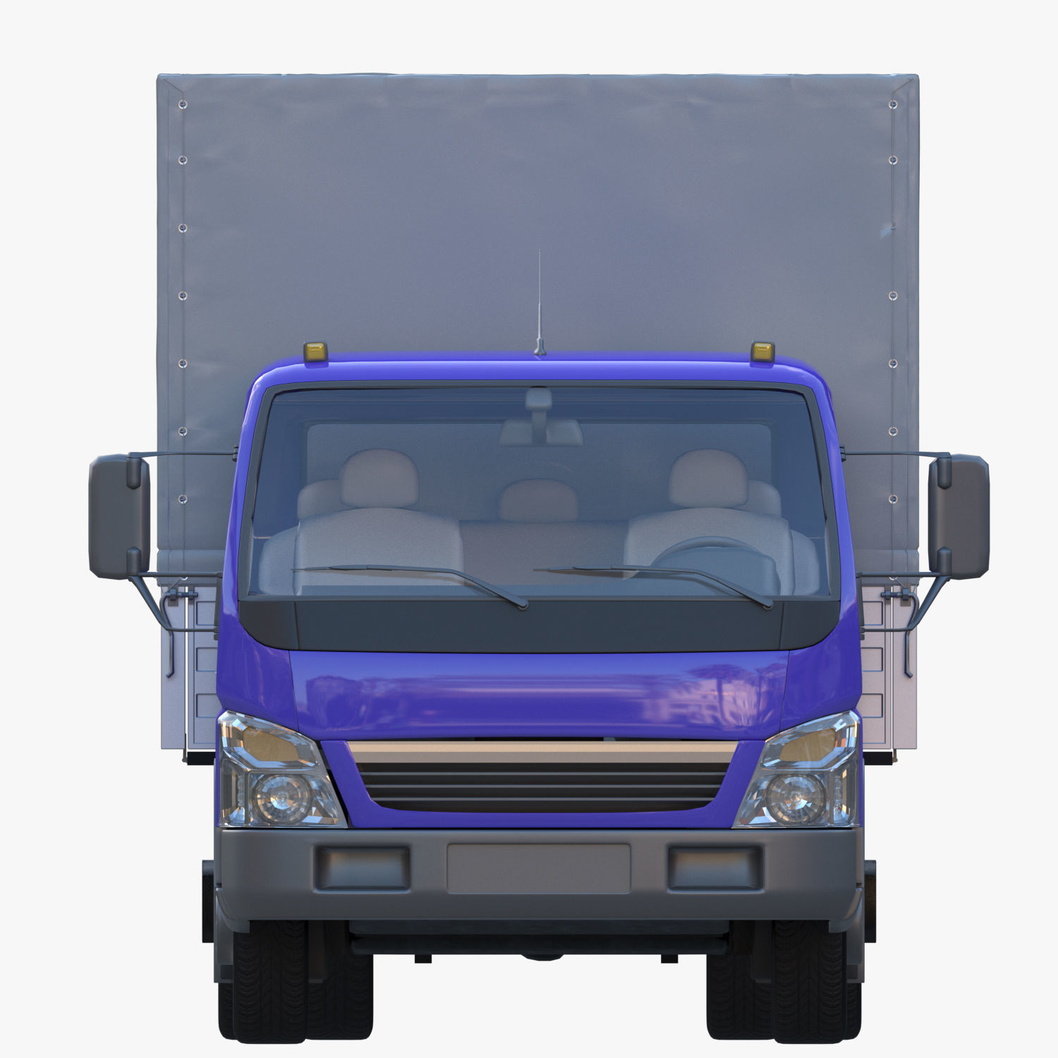 cargo van truck van isotherm baw chassis 3D Model Collection_23