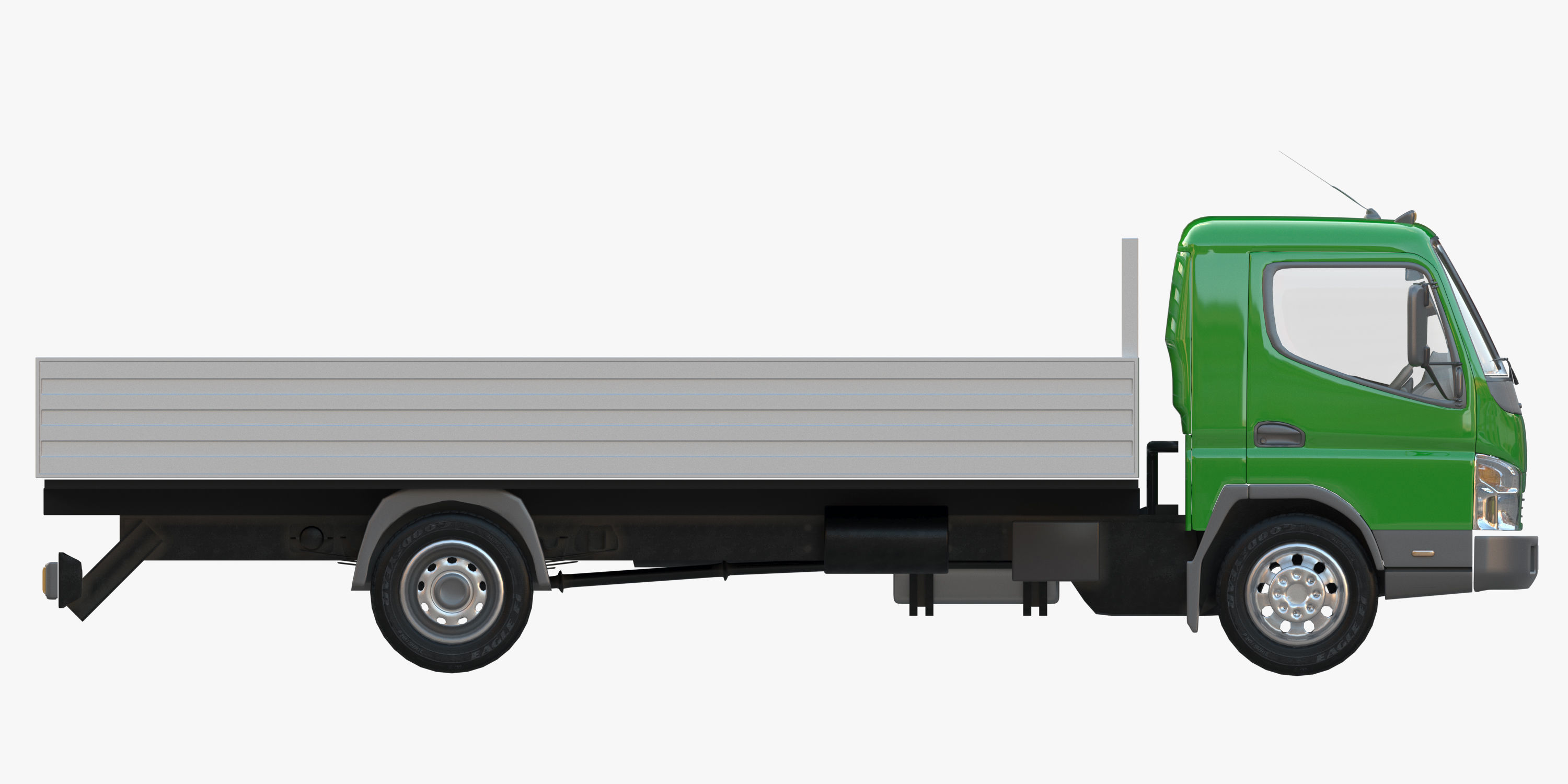 cargo van truck van isotherm baw chassis 3D Model Collection_56