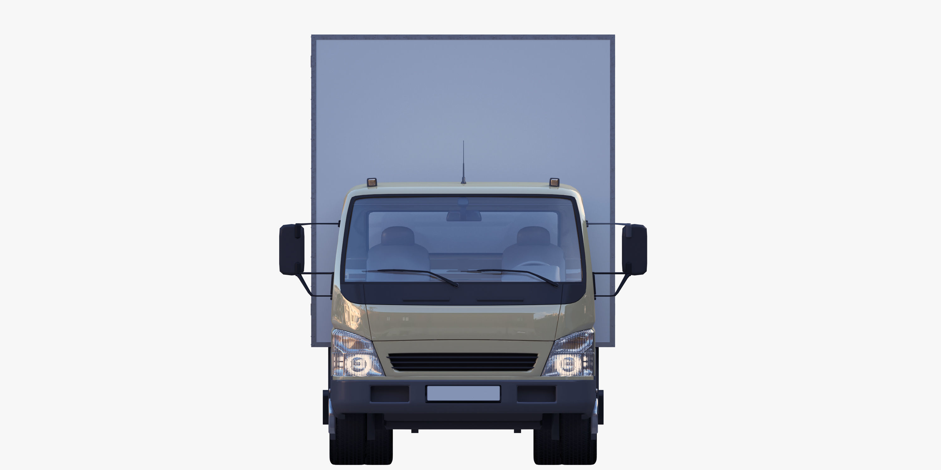 cargo van truck van isotherm baw chassis 3D Model Collection_84