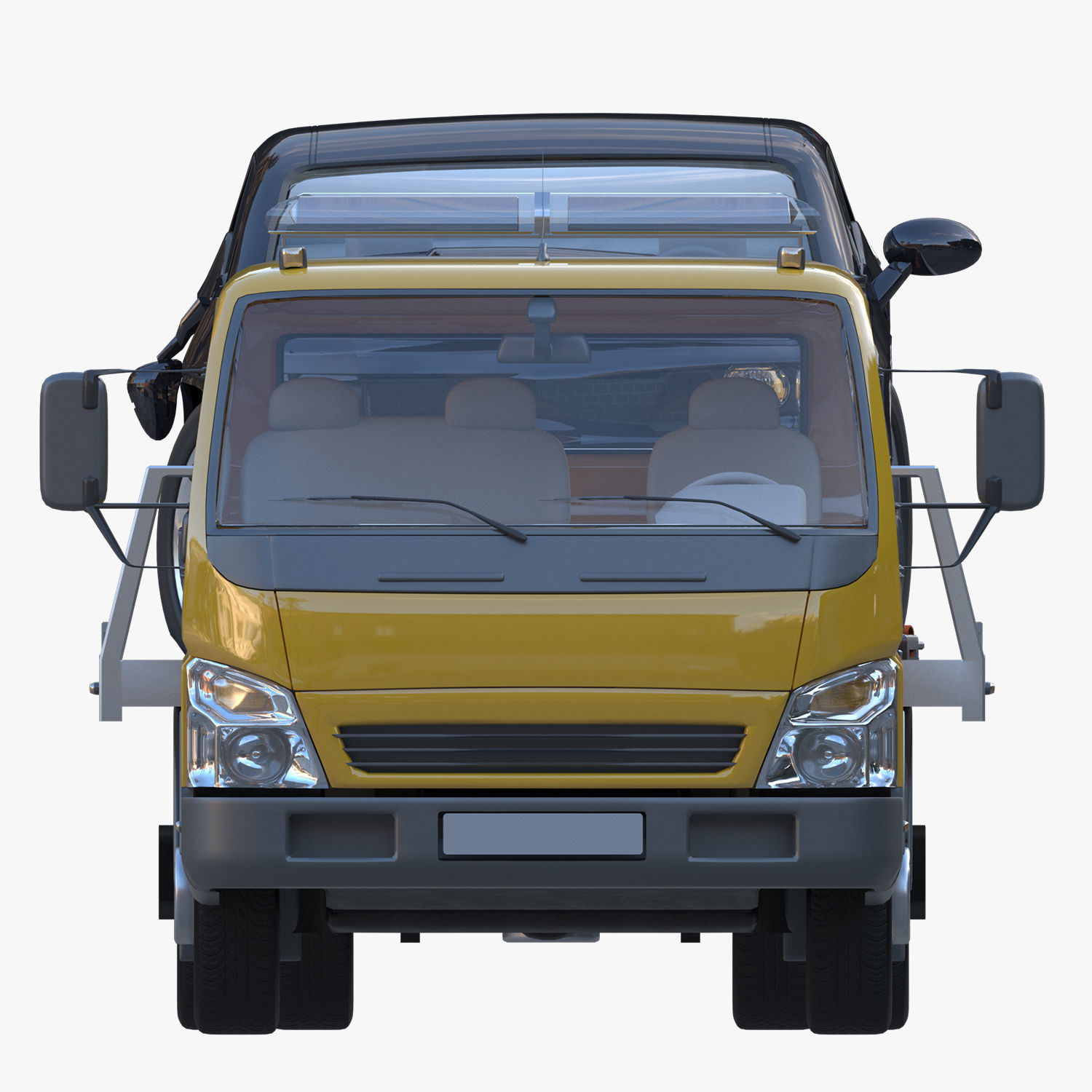 cargo van truck van isotherm baw chassis 3D Model Collection_41