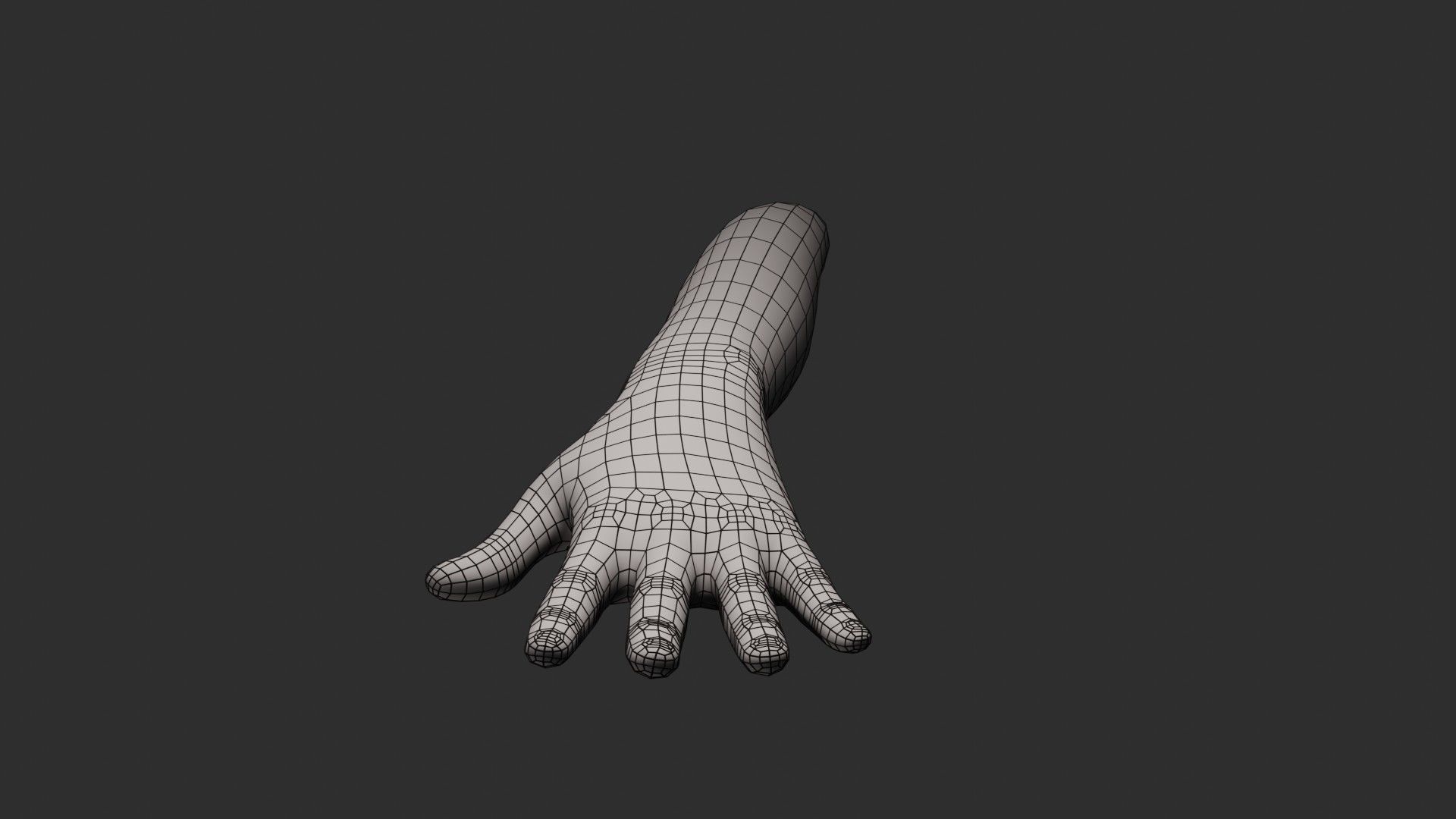 Female Left Hand 3D model_10