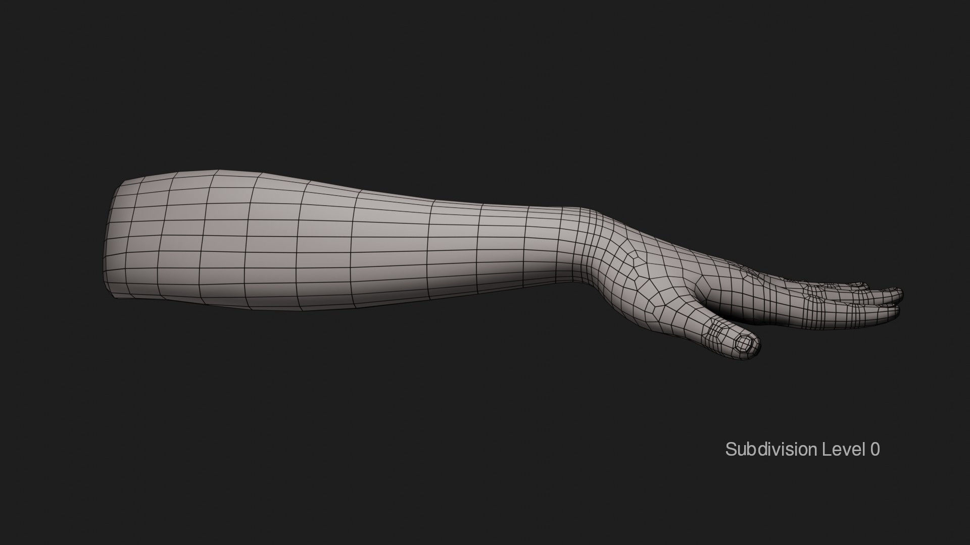 Female Left Hand 3D model_14