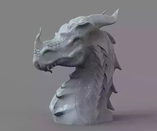 Dragon Bust 3D print model