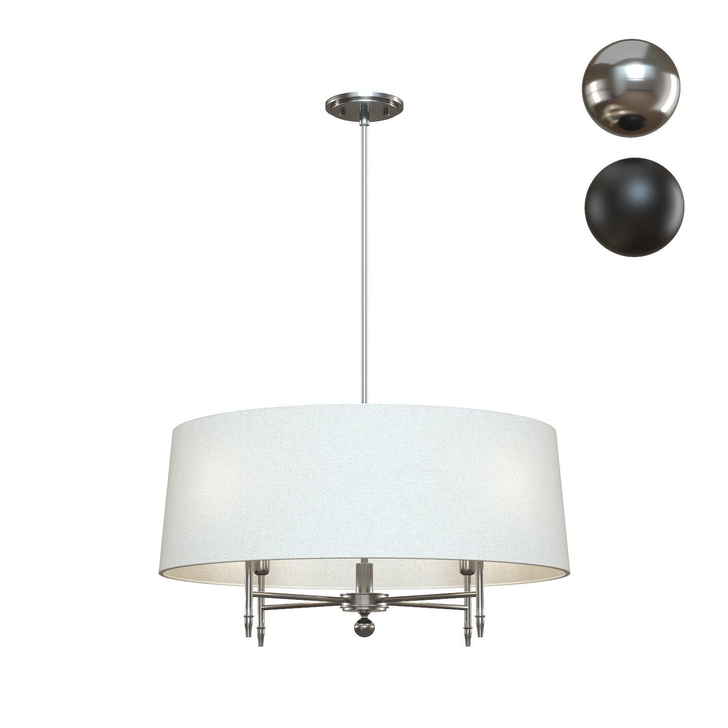 Crate and Barrel Arlington Chandelier 3D model CGTrader