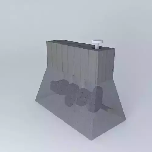 Lev wooden box with pipe in it