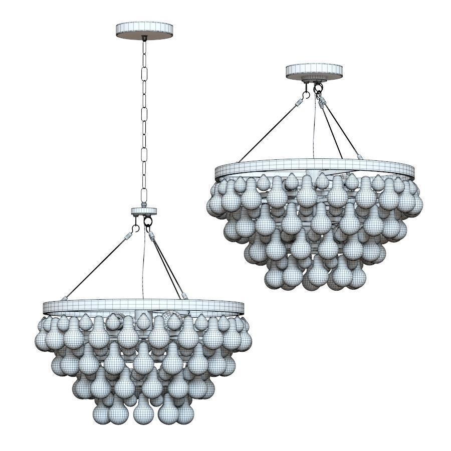 Crate and Barrel - Lure Chandelier 3D model_6