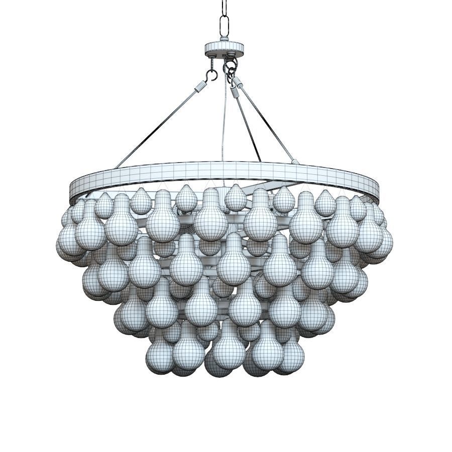 Crate and Barrel - Lure Chandelier 3D model_1