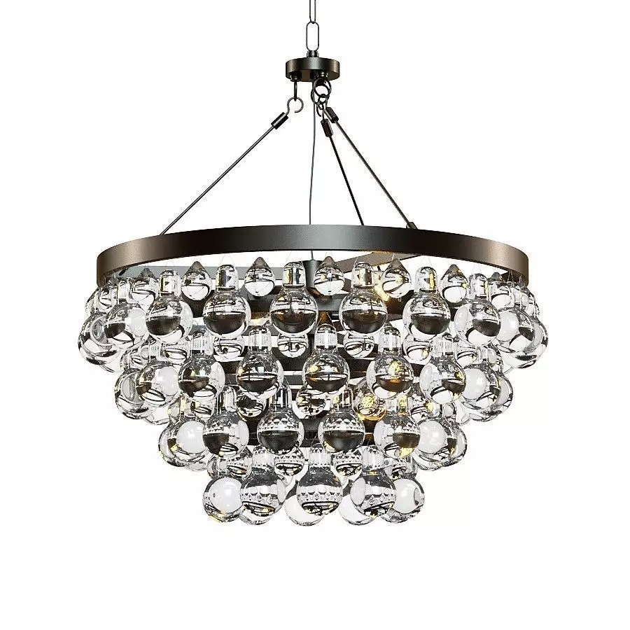 Crate and Barrel - Lure Chandelier 3D model_0