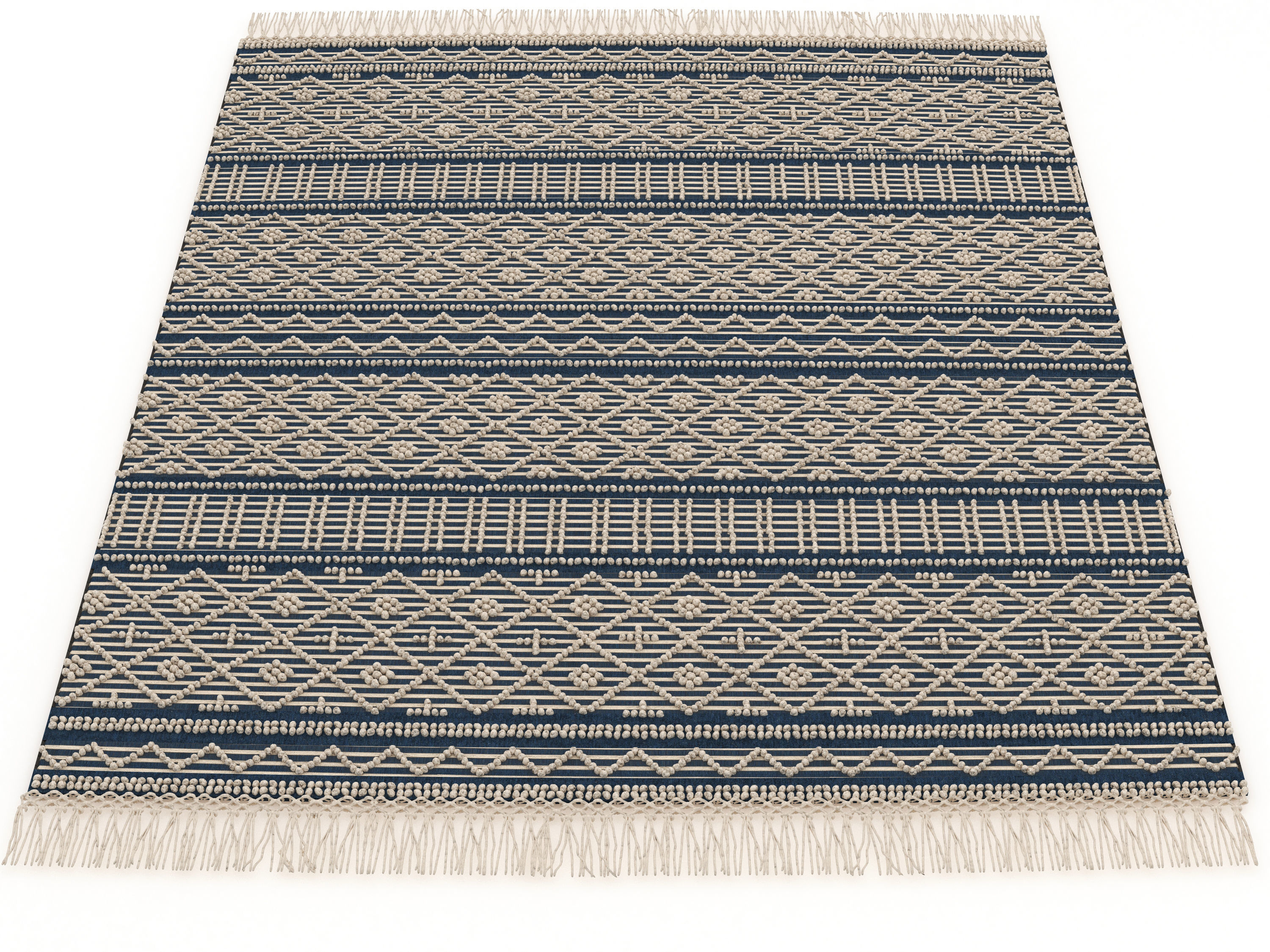 Surya Farmhouse Tassel Row 3D model_2